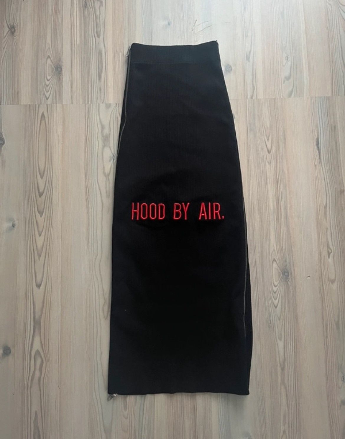 Pre-owned Hood By Air Zip Skirt In Black