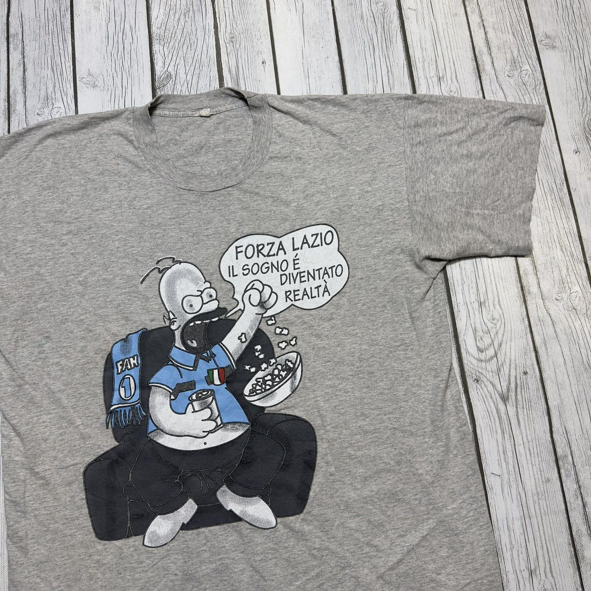 Vintage Vintage Lazio Simpsons tee Size US L / EU 52-54 / 3 - 3 Thumbnail