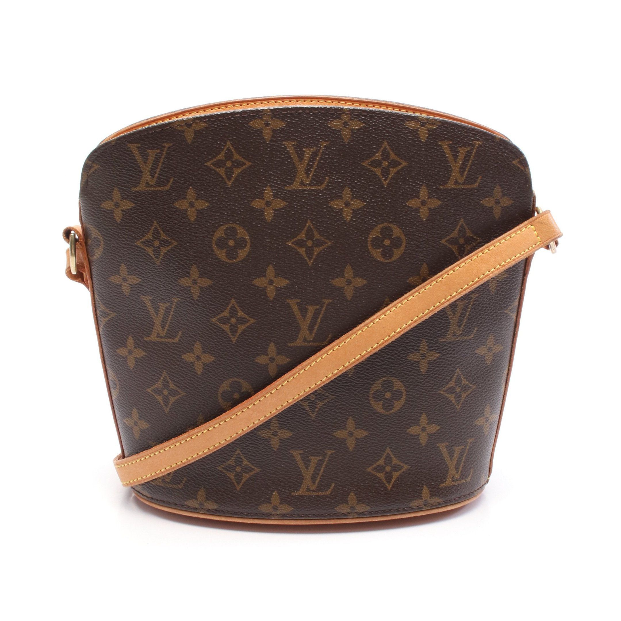 Louis Vuitton Louis Vuitton Druot Monogram Shoulder Bag Leather Brown Size ONE SIZE - 1 Thumbnail