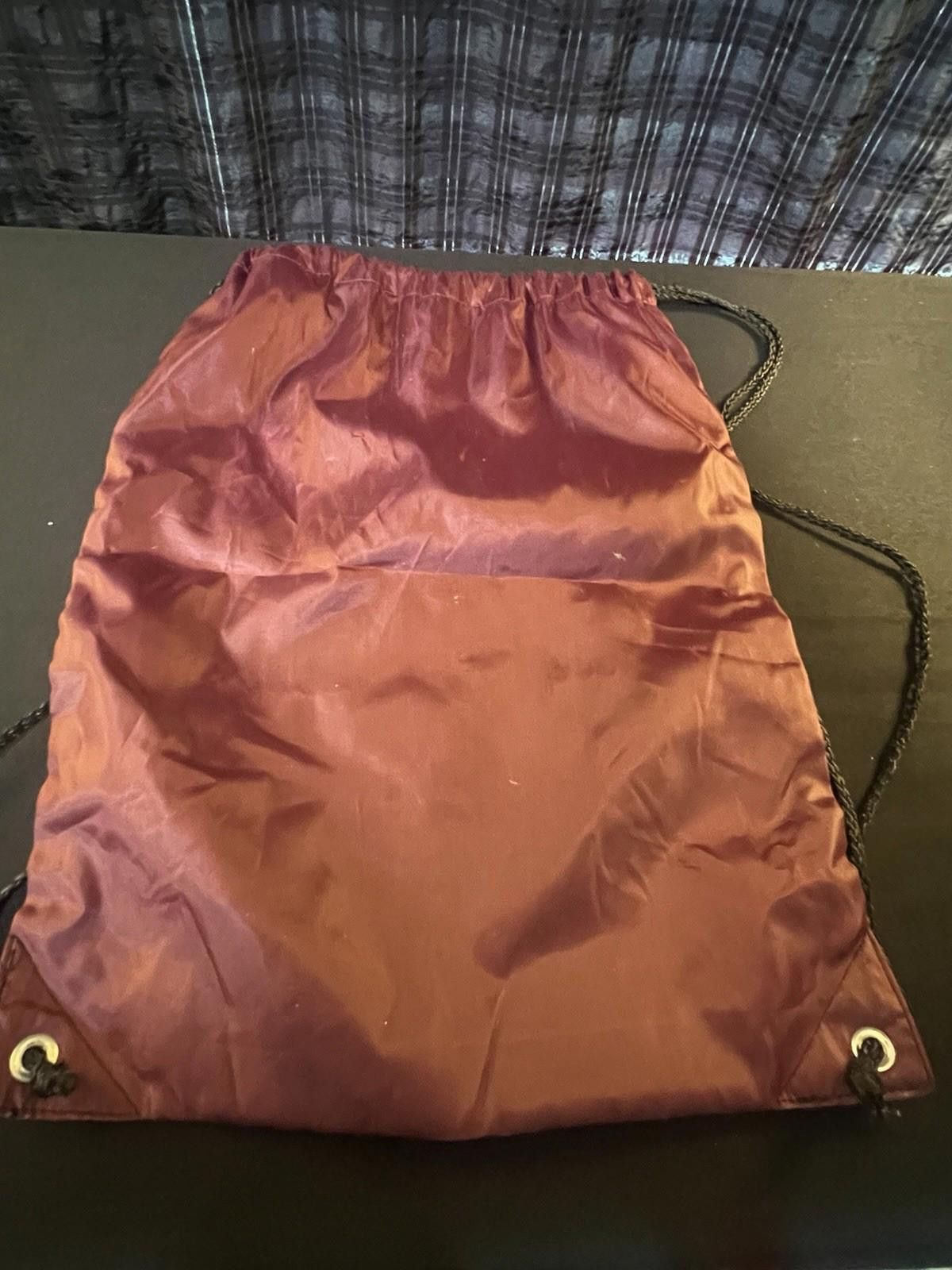 Disney Mickey Vacation Club Drawstring Bag Maroon Disney Parks Size ONE SIZE - 4 Thumbnail