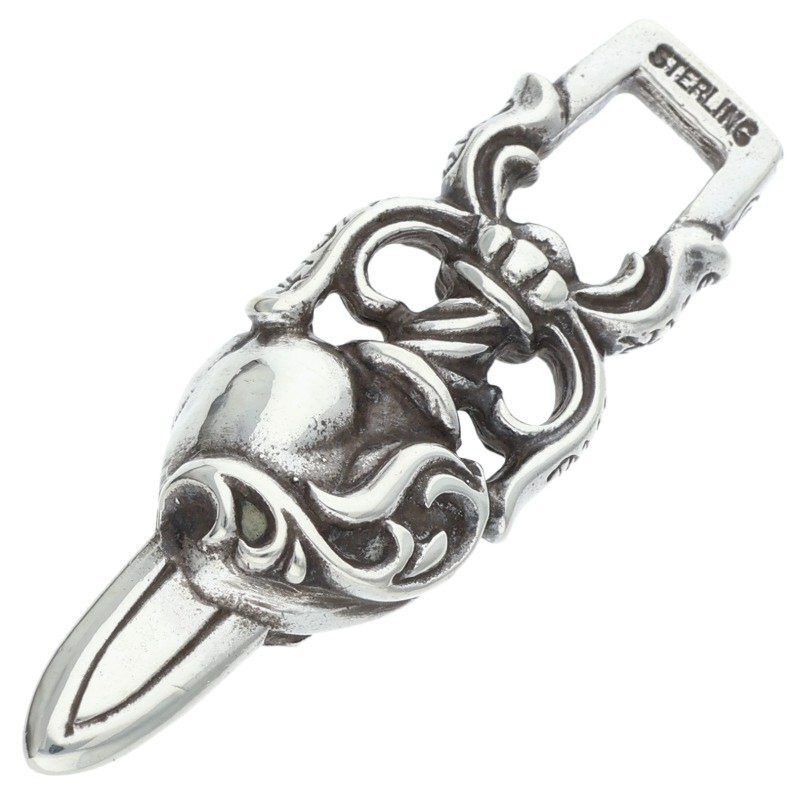 Chrome Hearts Chrome Hearts Dagger Heart Silver Necklace Size ONE SIZE - 2 Thumbnail