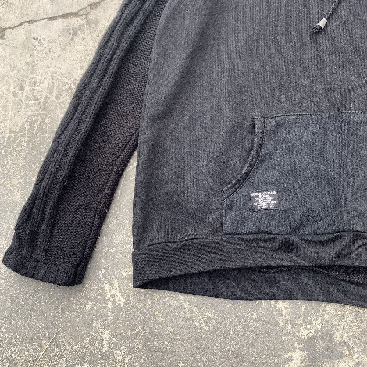 Vintage BACKS Seven Loveless Black double hoodie Size US M / EU 48-50 / 2 - 8 Thumbnail