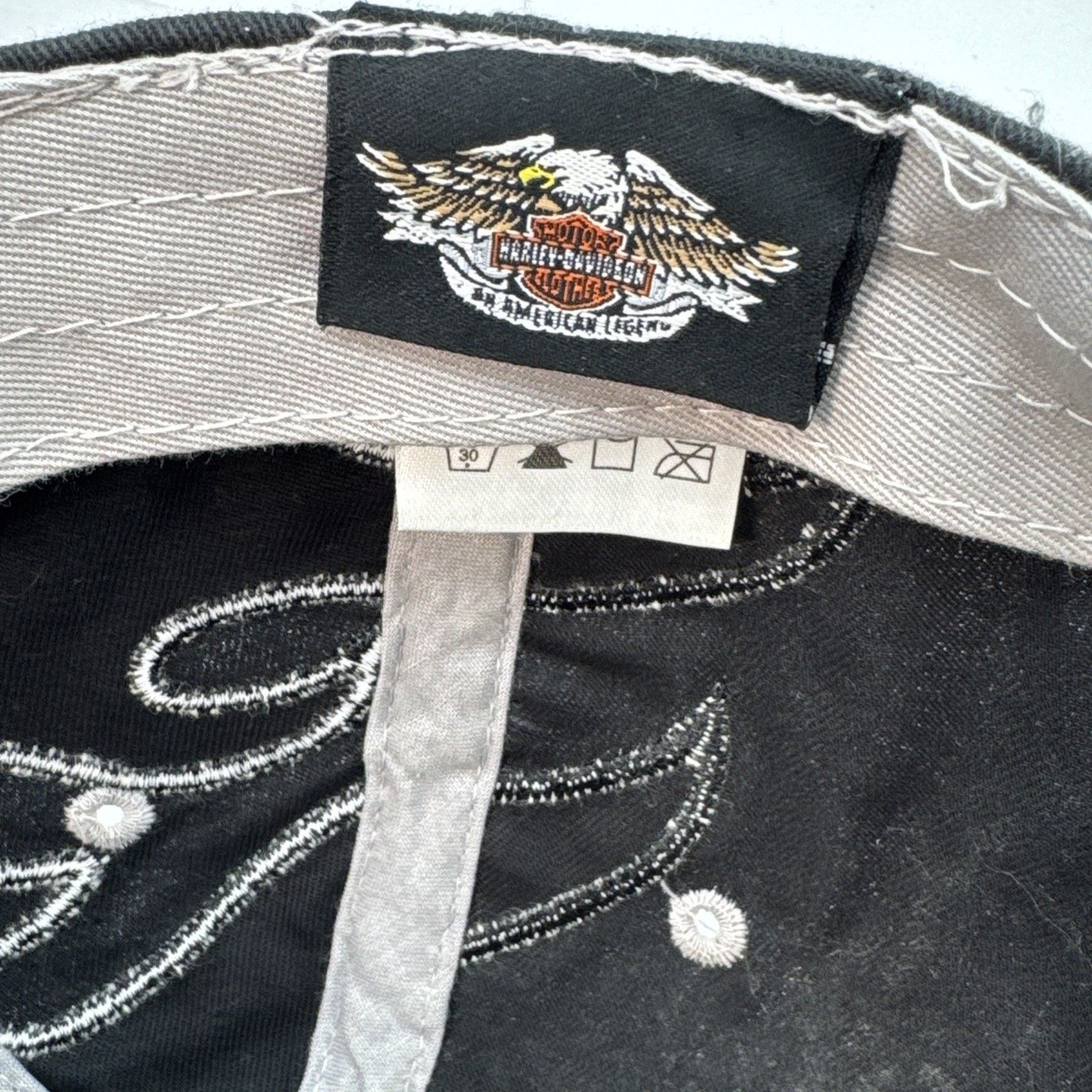 Harley Davidson Genuine Motor Clothes Harley Davidson Beige Baseball Adjust Size ONE SIZE - 8 Thumbnail