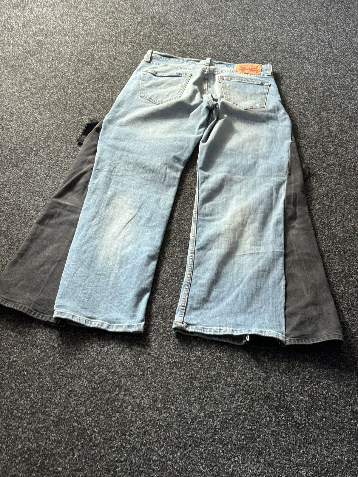 If Six Was Nine × Levi's 🚨GRAIL CUSTOM DENIM JEANS 2in1 ULTRA BAGGY Y2K JAPANESE STYL Size US 33 - 11 Thumbnail