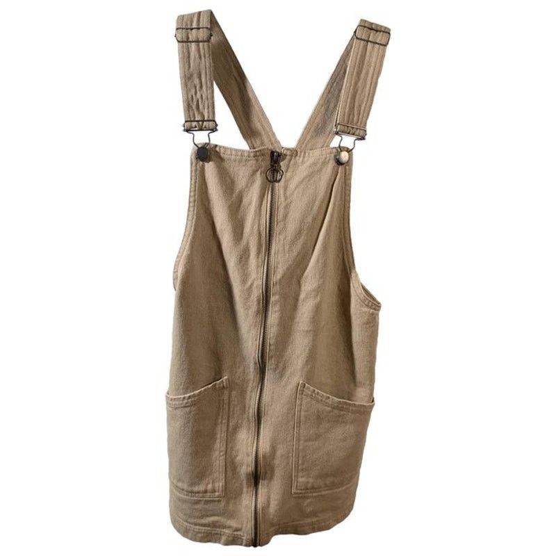 Kendall And Kylie Kendal & Kylie Overall Skirt Khaki Color Size S Size 27" / US 4 / IT 40 - 1 Thumbnail