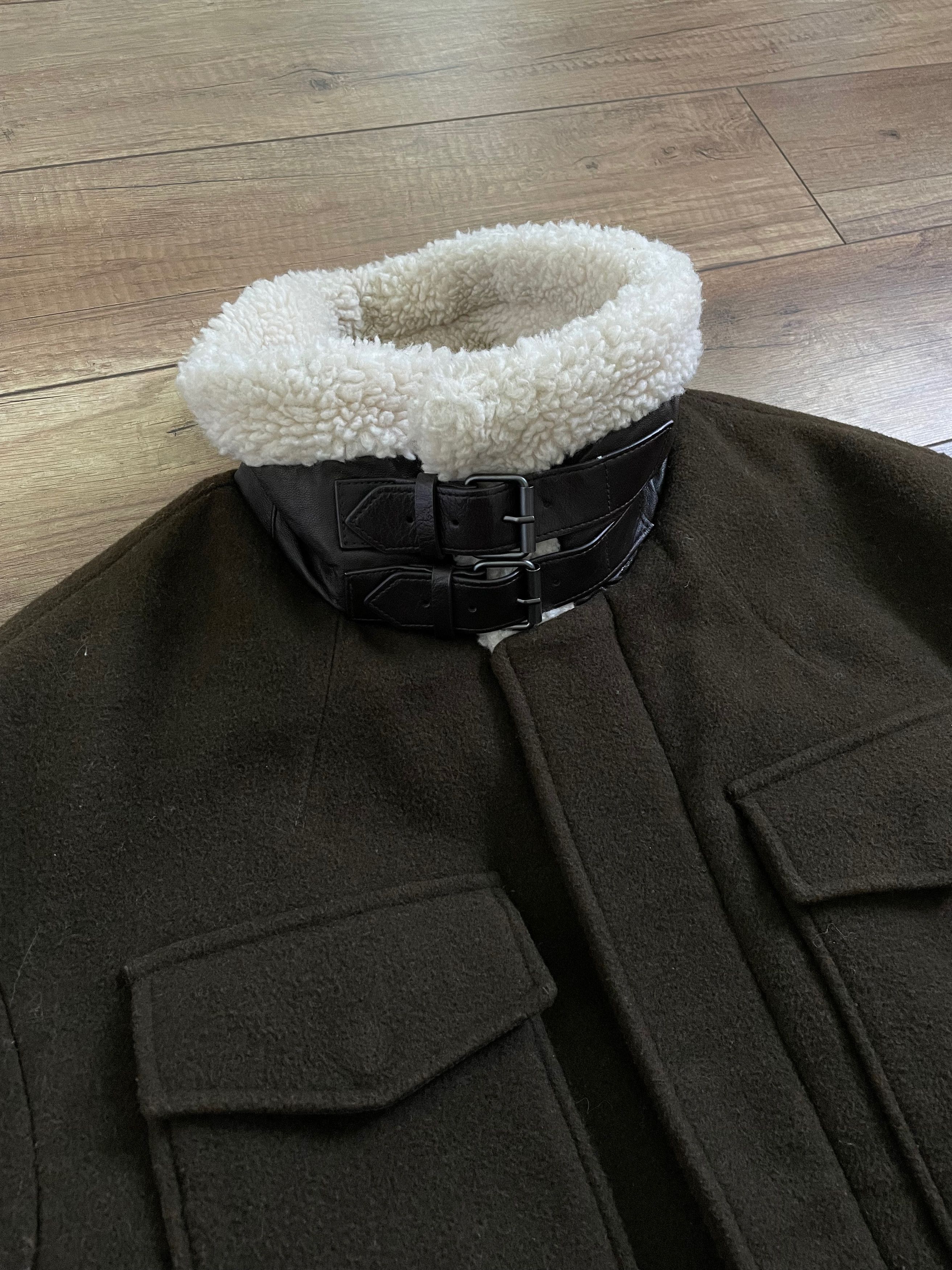 Zara Zara Man Wool Long Shearling Military B3 Jacket Coat Size US M / EU 48-50 / 2 - 3 Thumbnail