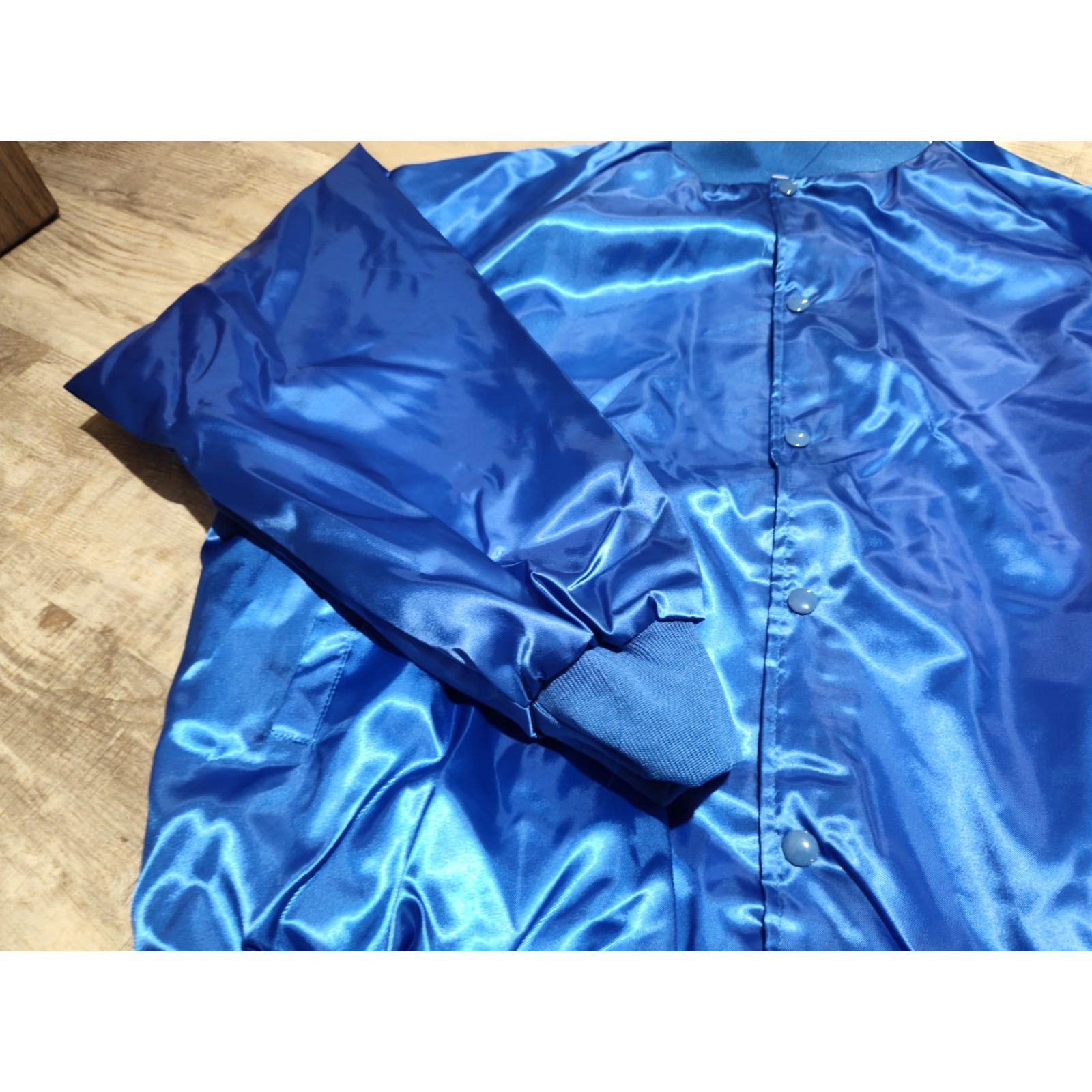 Vintage Vintage Aurora Sportswear Snap Button Satin Nylon Bomber Jacket Made In USA XXL Size US XXL / EU 58 / 5 - 3 Thumbnail