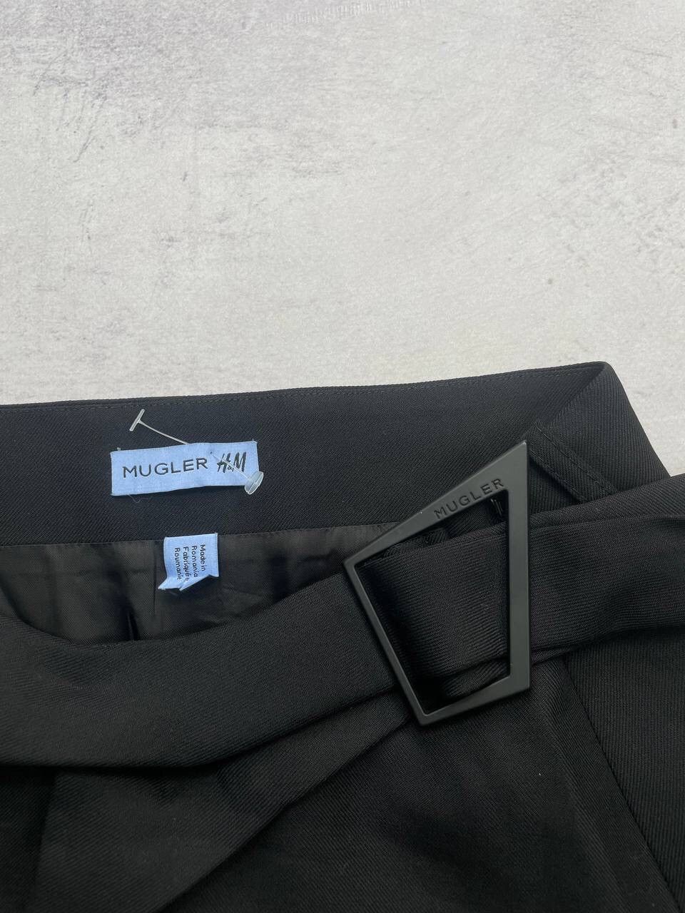H&M × Japanese Brand × Mugler Mugler H&M Wool Mini Skirt Y2K Size 32" / US 10 / IT 46 - 5 Thumbnail
