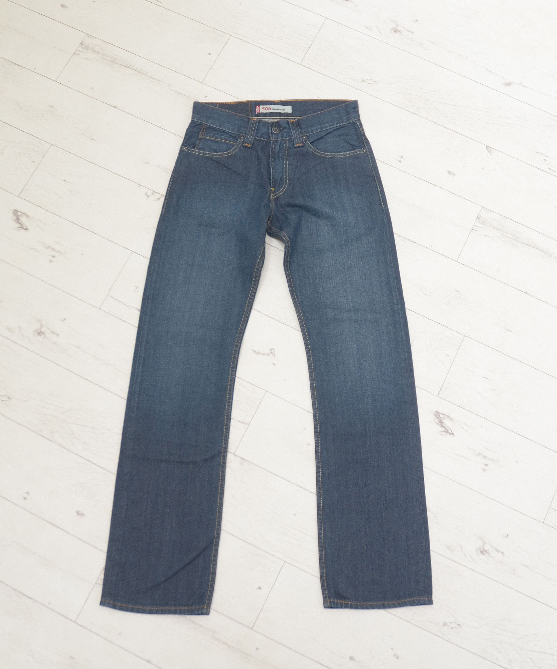 Jean × Levi's × Vintage Y2k Denim Levis 506 Jeans Vintage Y2k Man Baggy Dark Blue Size US 30 / EU 46 - 2 Thumbnail