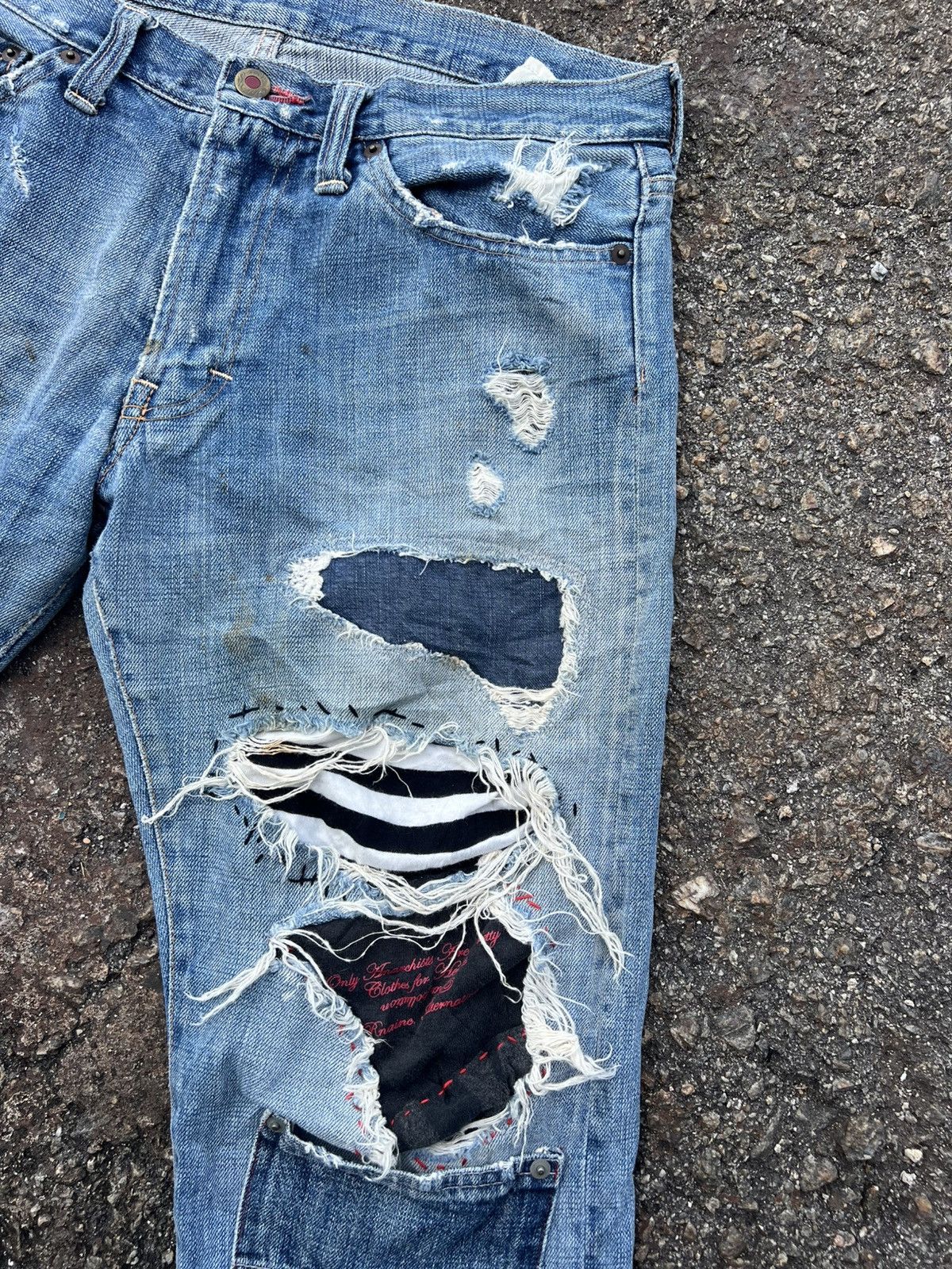 Japanese Brand RNA Jeans Distressed Destroy Size US 32 / EU 48 - 4 Thumbnail