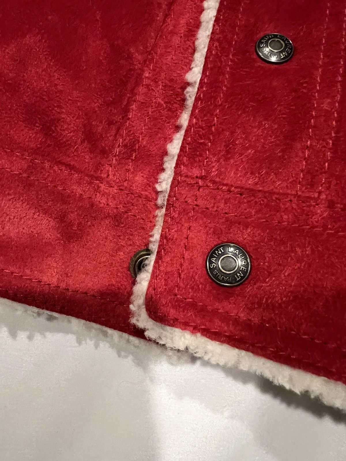 Saint Laurent Paris Saint Laurent men’s suede shearling jacket. 52/L. $5900 Size US L / EU 52-54 / 3 - 9 Thumbnail
