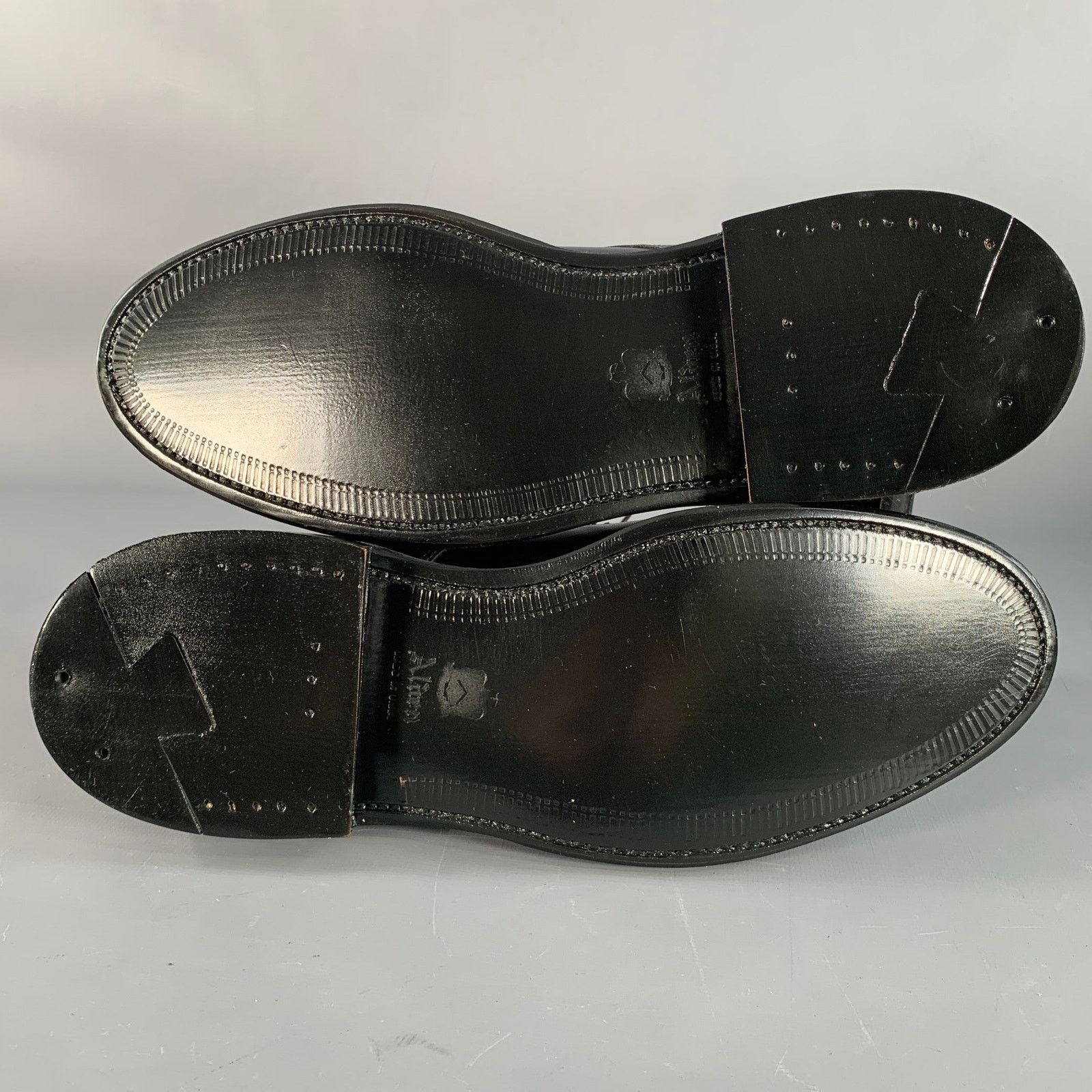Alden Norwegian HS Blucher Black Calfskin Leather Split Toe Derby Size US 7 / EU 40 - 5 Thumbnail