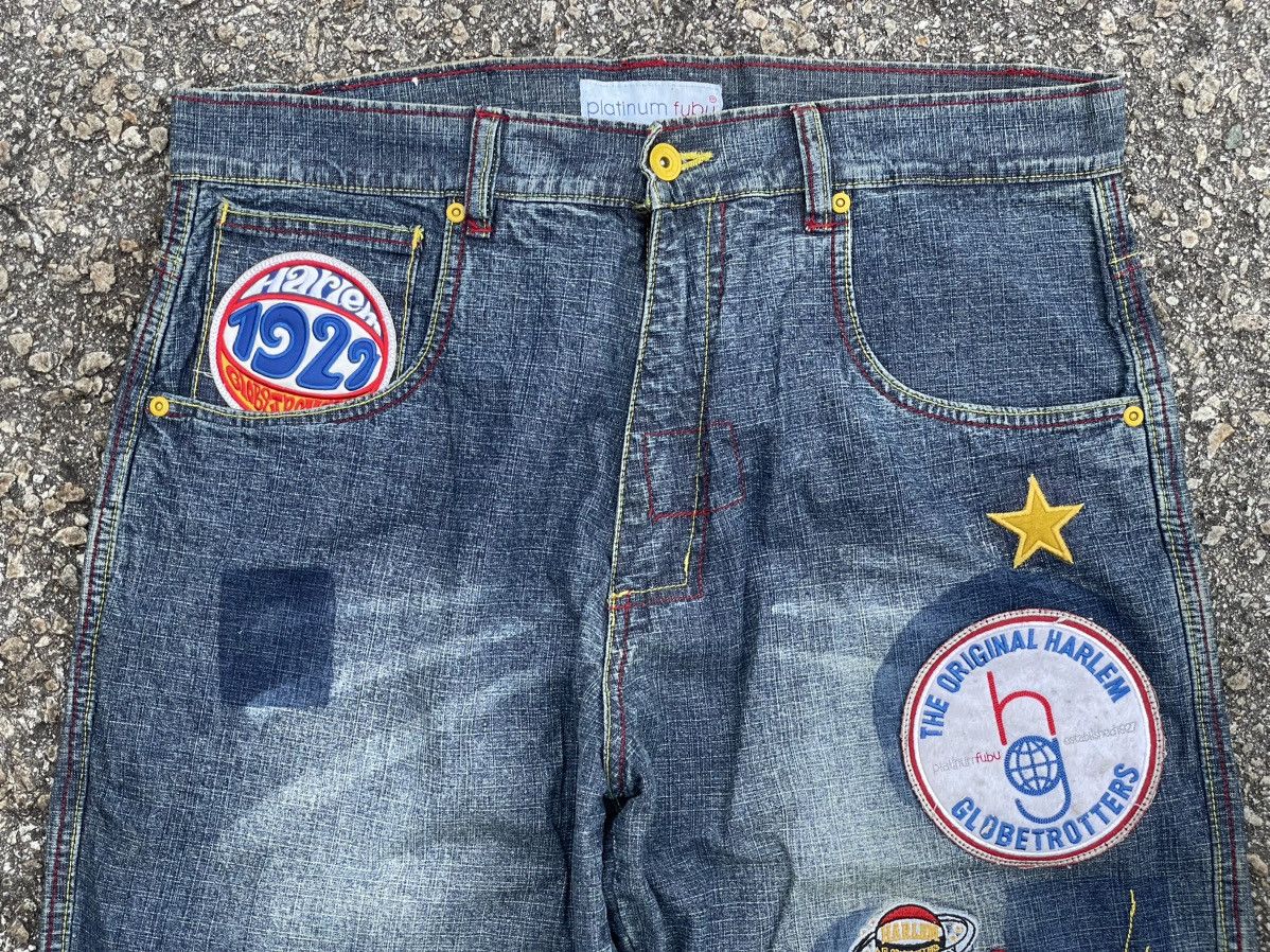 Fubu Fubu x Harlem Globetrotters Baggy Jeans Streetwear Size US 36 / EU 52 - 4 Thumbnail