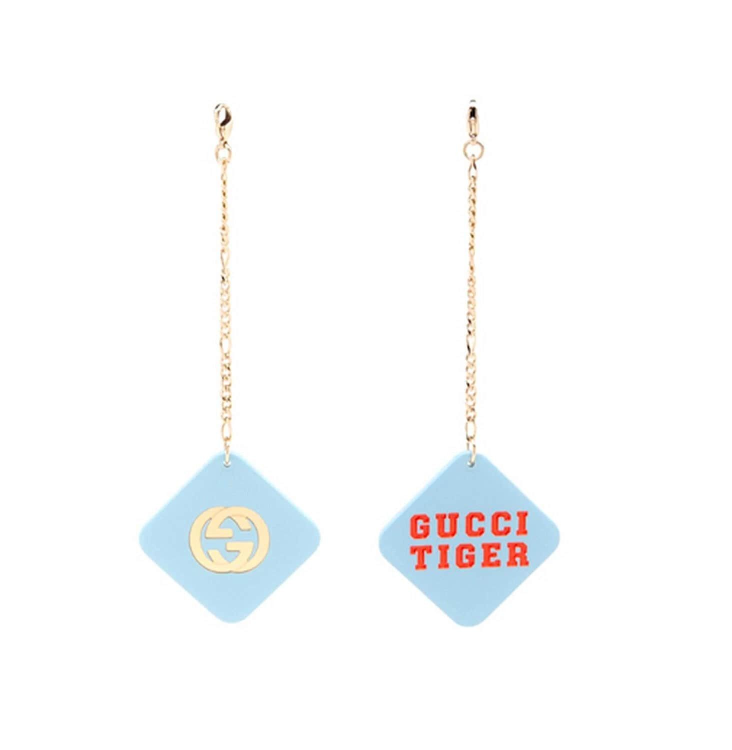 Gucci GUCCI GG1149S 1149 Gold Orange Metal Logo Charm Pendant 007 Size ONE SIZE - 3 Thumbnail
