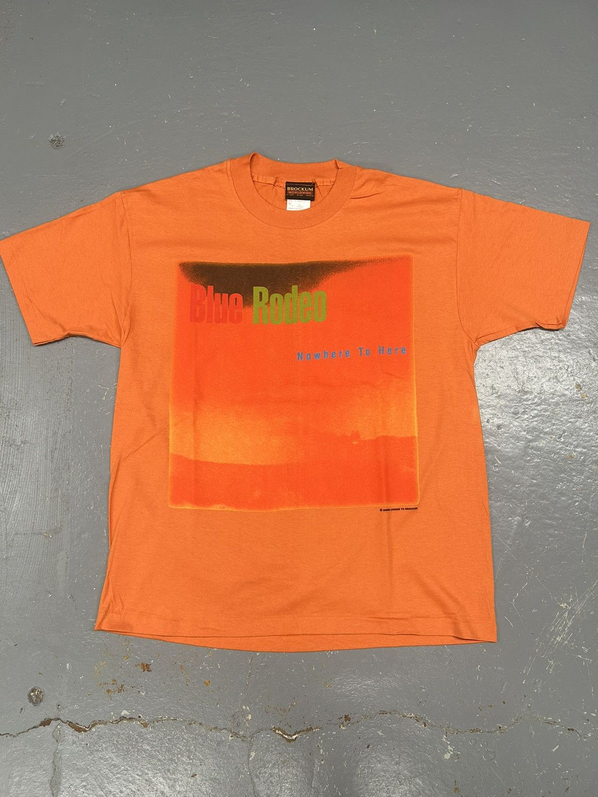 Band Tees Crazy Vintage Blue Rodeo Nowhere to Here Band T-Shirt Orange Size US XL / EU 56 / 4 - 1 Thumbnail
