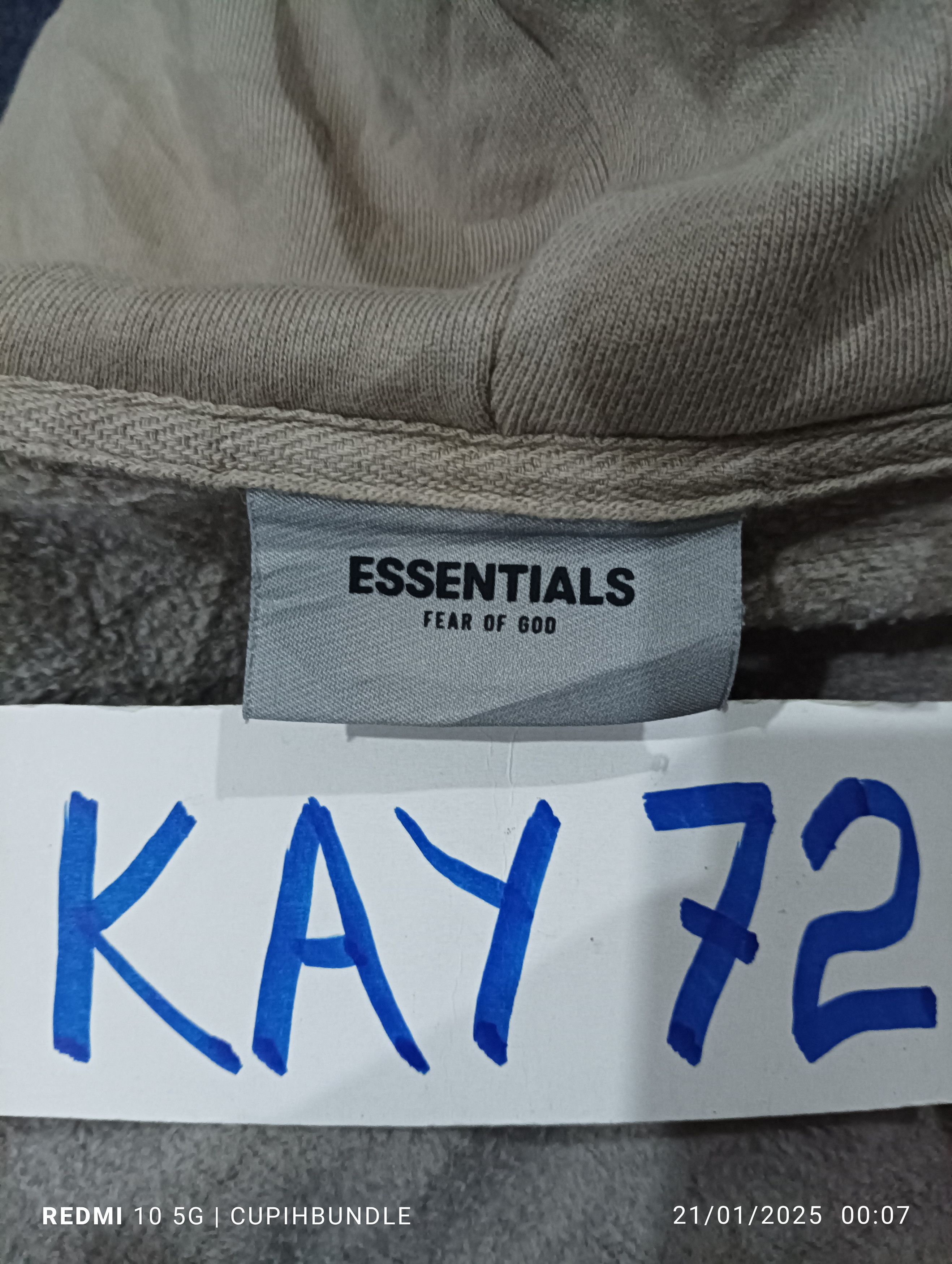 Essentials × Fear of God ESSENTIALS FEAR OF GOD HOODIE Size US S / EU 44-46 / 1 - 11 Thumbnail