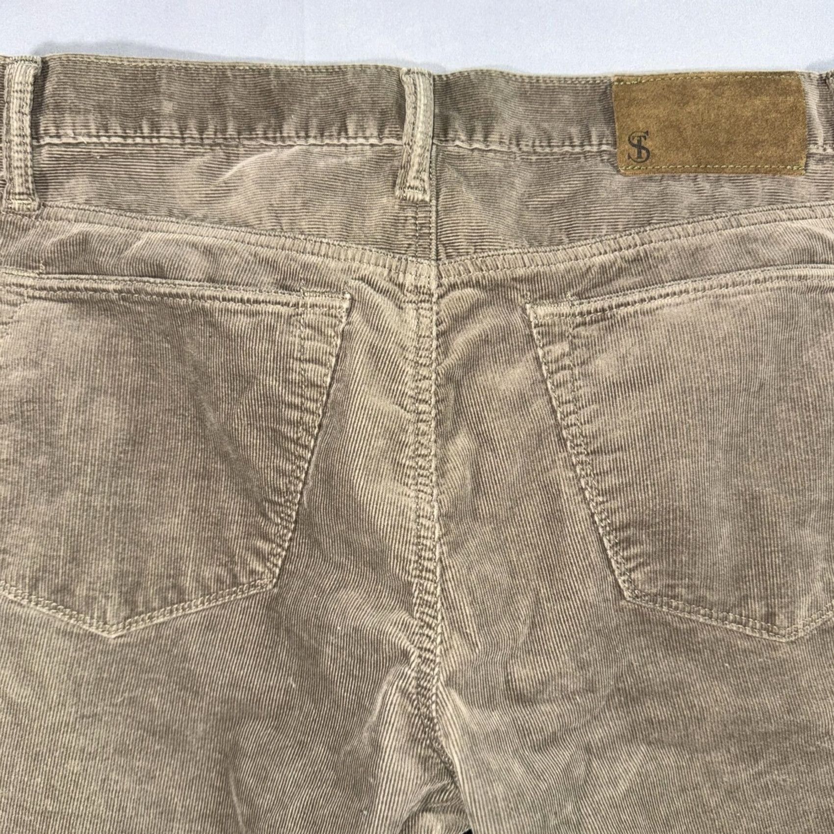 Todd Snyder VINTAGE Todd Snyder Pants Mens 32x32 Beige Stretch Corduroy 5 Pocket Khakis Size US 32 / EU 48 - 6 Thumbnail