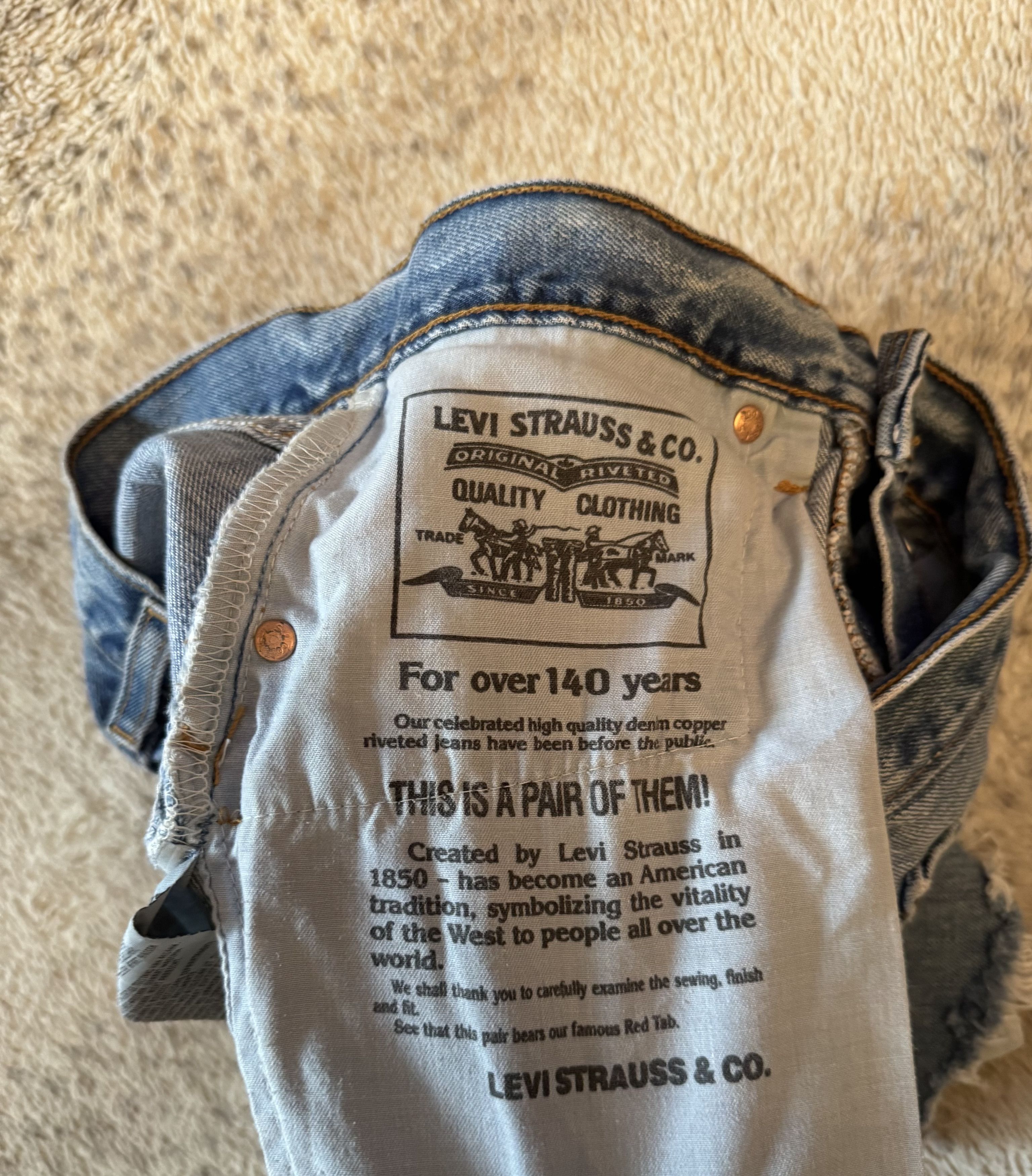 Levi's Levis 517 Vintage 90s Custom Cut Denim Shorts Size 30" / US 8 / IT 44 - 6 Thumbnail