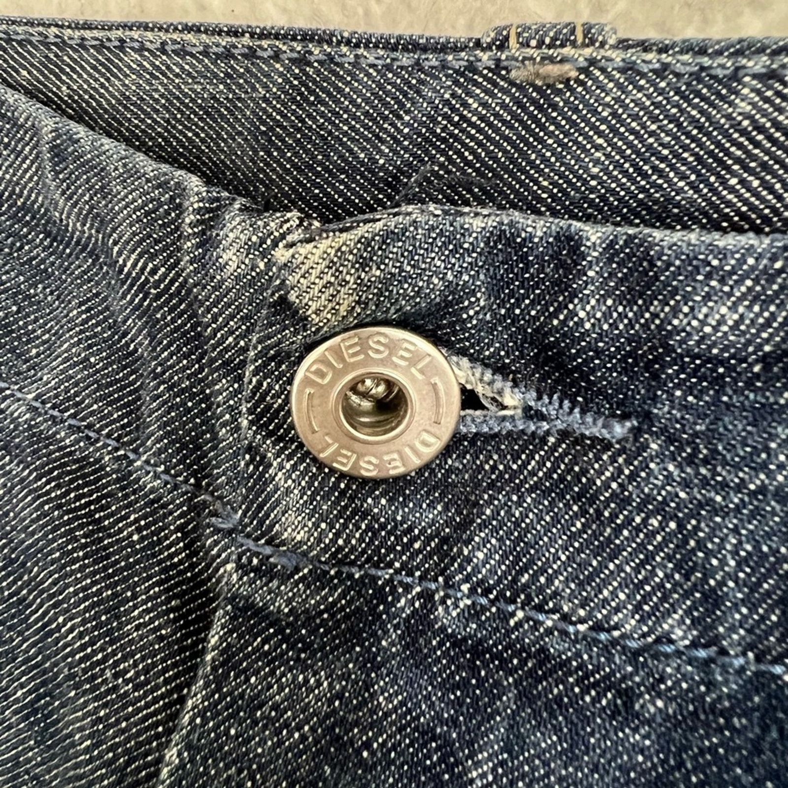 Diesel Diesel Medico Blue Jeans Pants 31X34 Wide leg flared ITALY Size US 31 - 3 Thumbnail