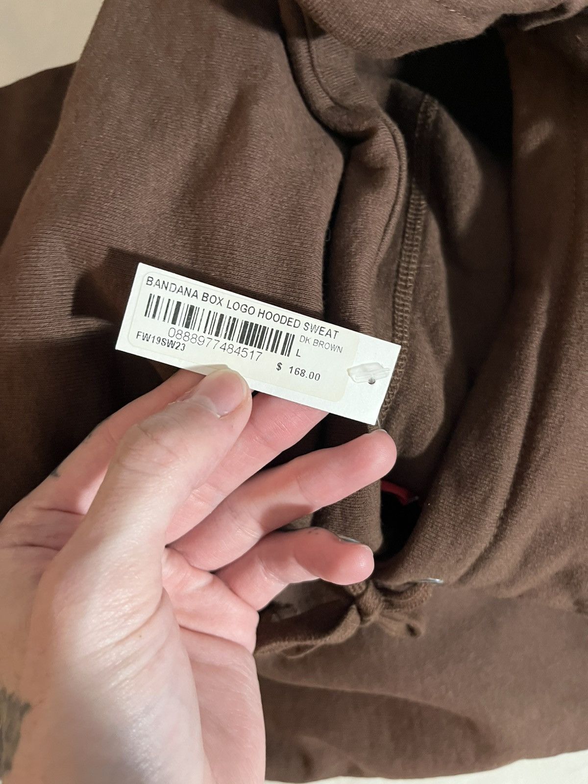 Supreme Supreme bandana box logo hoodie brown Size US L / EU 52-54 / 3 - 2 Thumbnail
