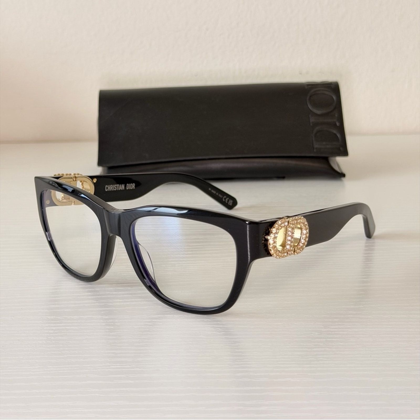 Dior New! Dior Women's Glasses in Black, 30MontaigneO S4I 12BB Size ONE SIZE - 7 Thumbnail