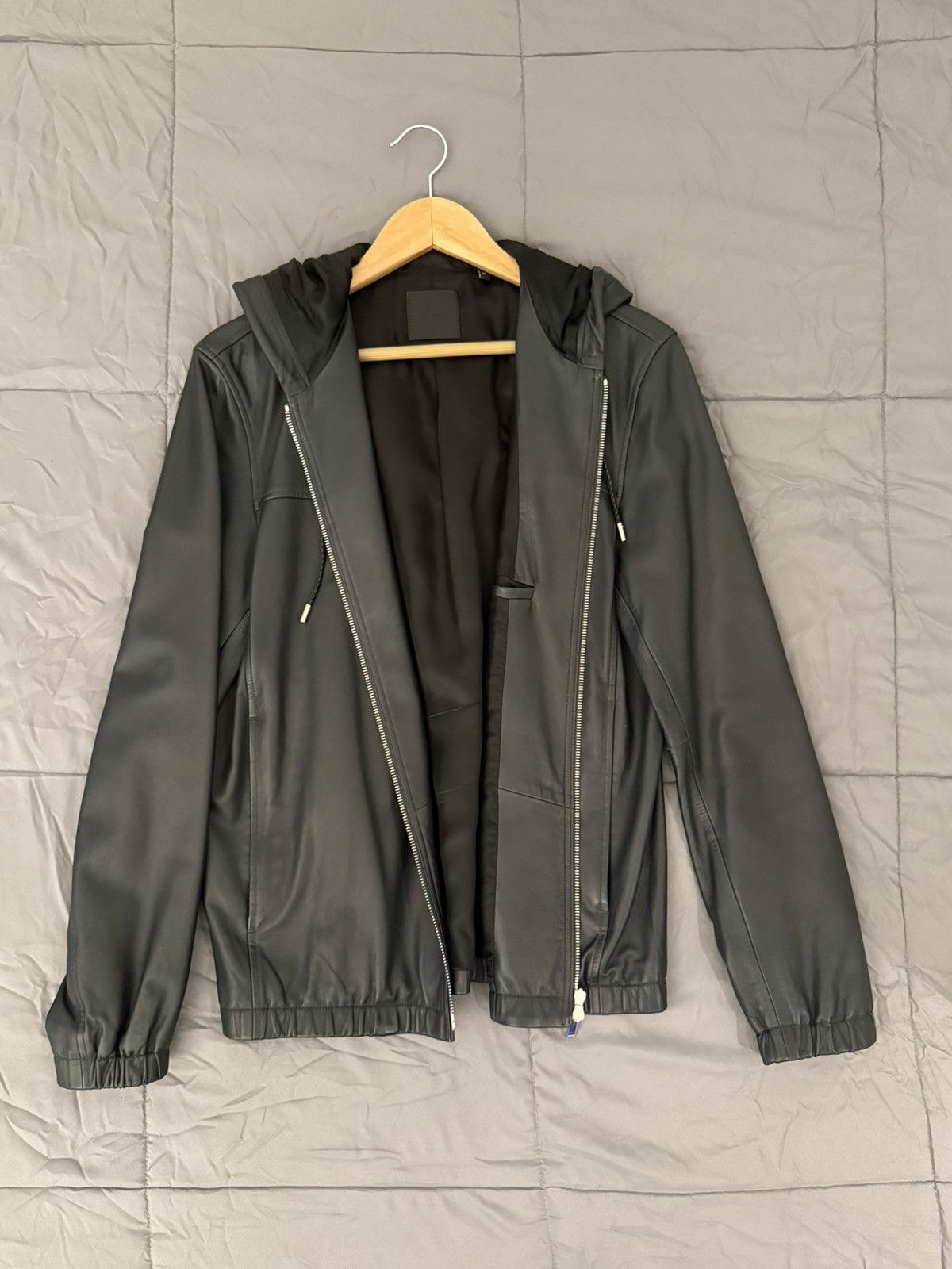 Theory Theory hooded leather jacket Size US M / EU 48-50 / 2 - 1 Thumbnail