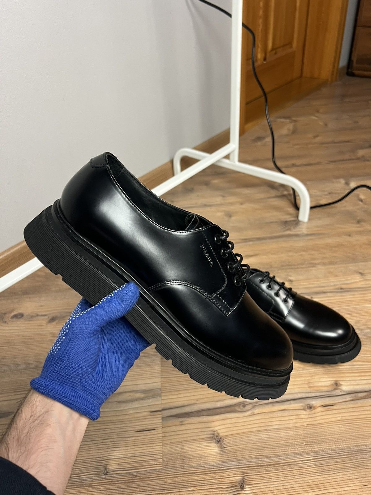 Prada FW19 Chunky Derby Prada Shoes 2EE306 y2k archive luxury Size US 9.5 / EU 42-43 - 3 Thumbnail