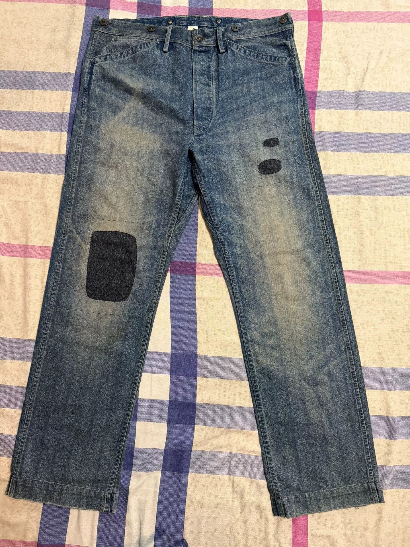 RRL Ralph Lauren RRL Early Washed Distressed Work Pants Size US 32 / EU 48 - 1 Thumbnail