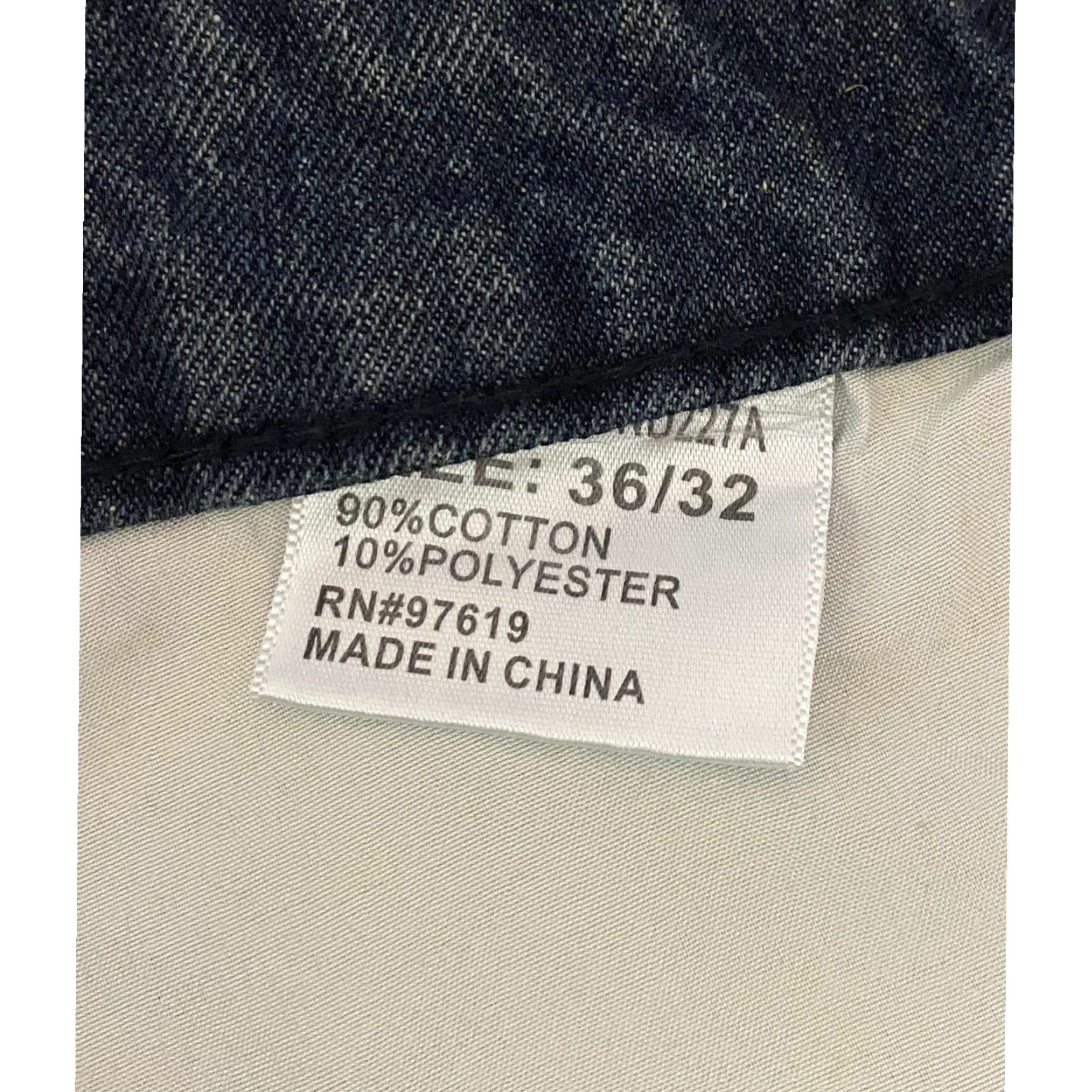 Denime Trillnation Jeans Mens Size 36x32 Blue Denim Distressed Ripped Biker Moto Slim Fit 5-Pocket Denim Pants Size US 36 / EU 52 - 5 Thumbnail