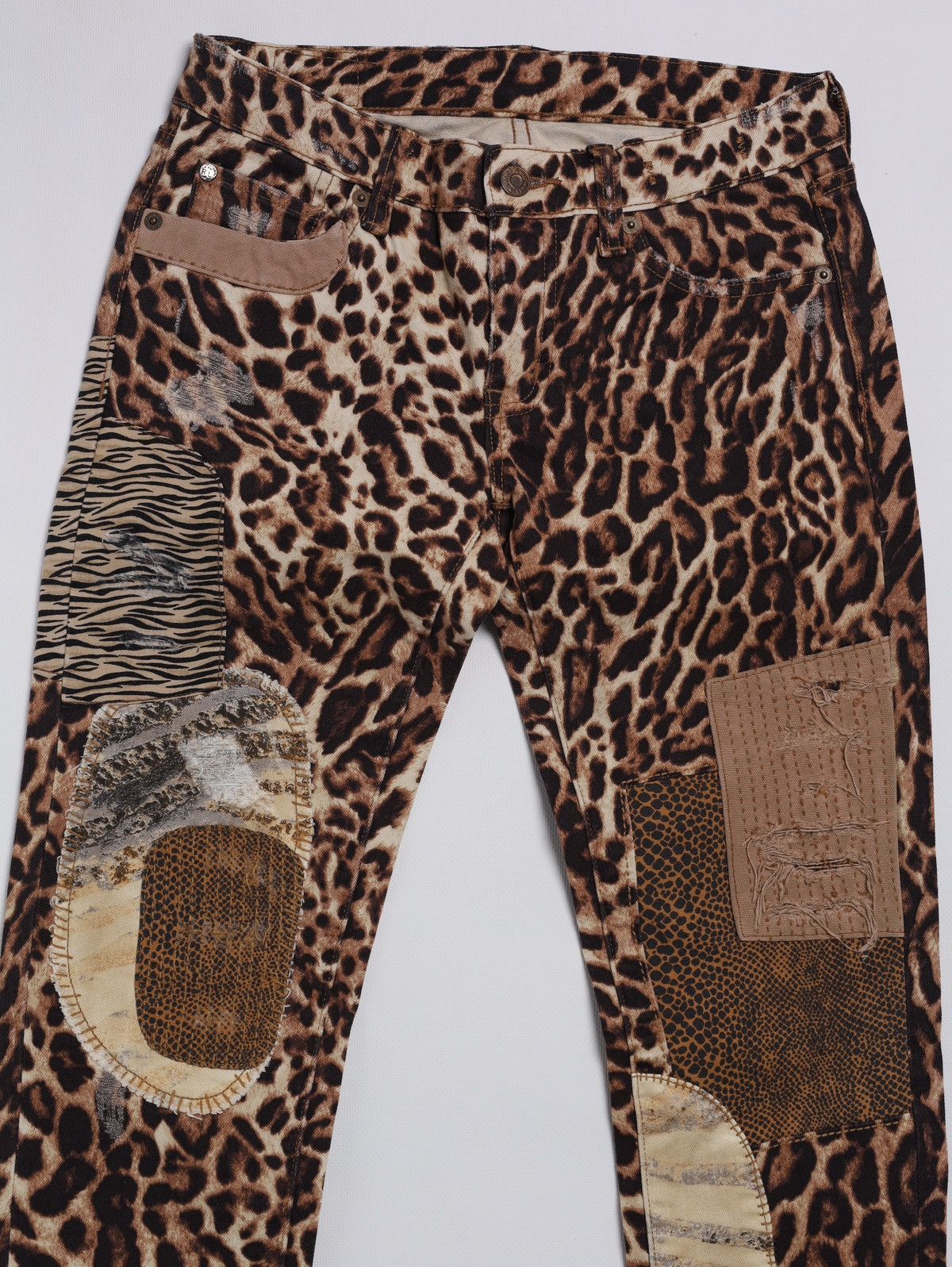 Denim & Supply Ralph Lauren Denim and Supply Ralph Lauren Patchwork Leopard Print Denim Size 26" / US 2 / IT 38 - 2 Thumbnail