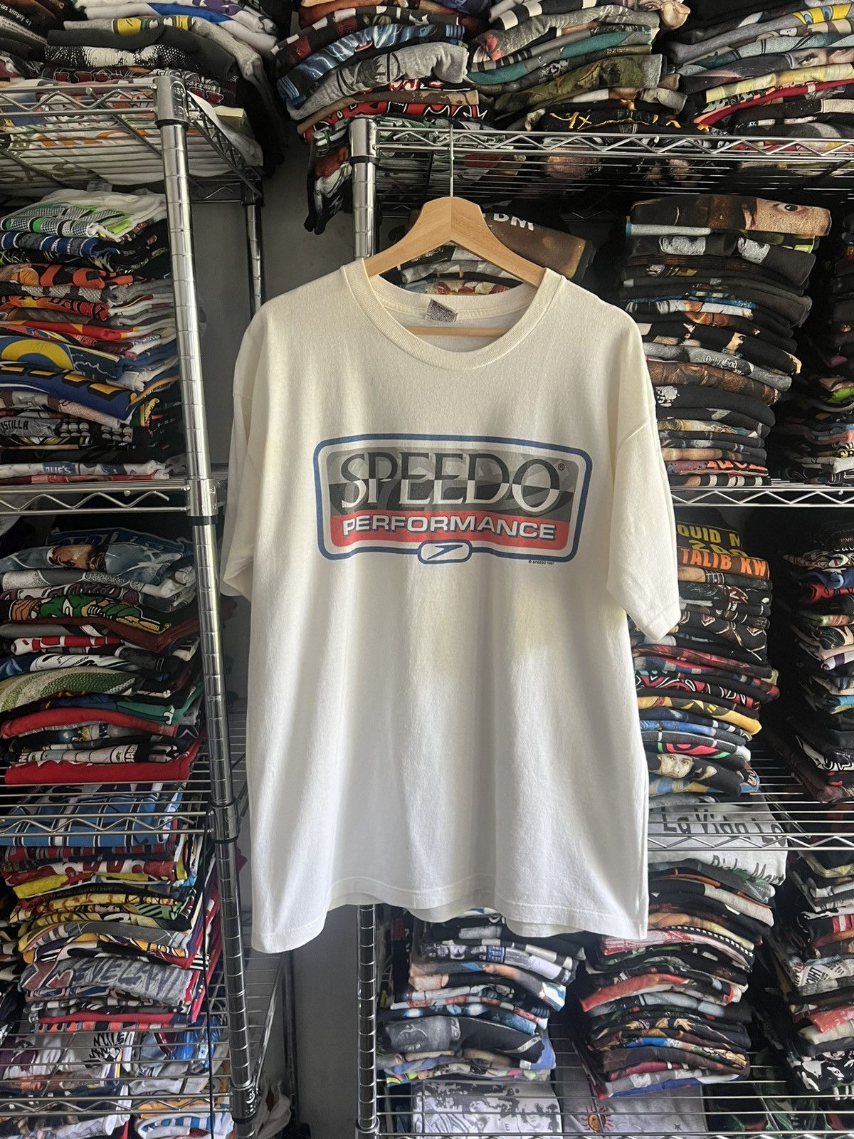 Speedo 1997 Speedo Performance Logo Swimming Tee Size US L / EU 52-54 / 3 - 1 Thumbnail
