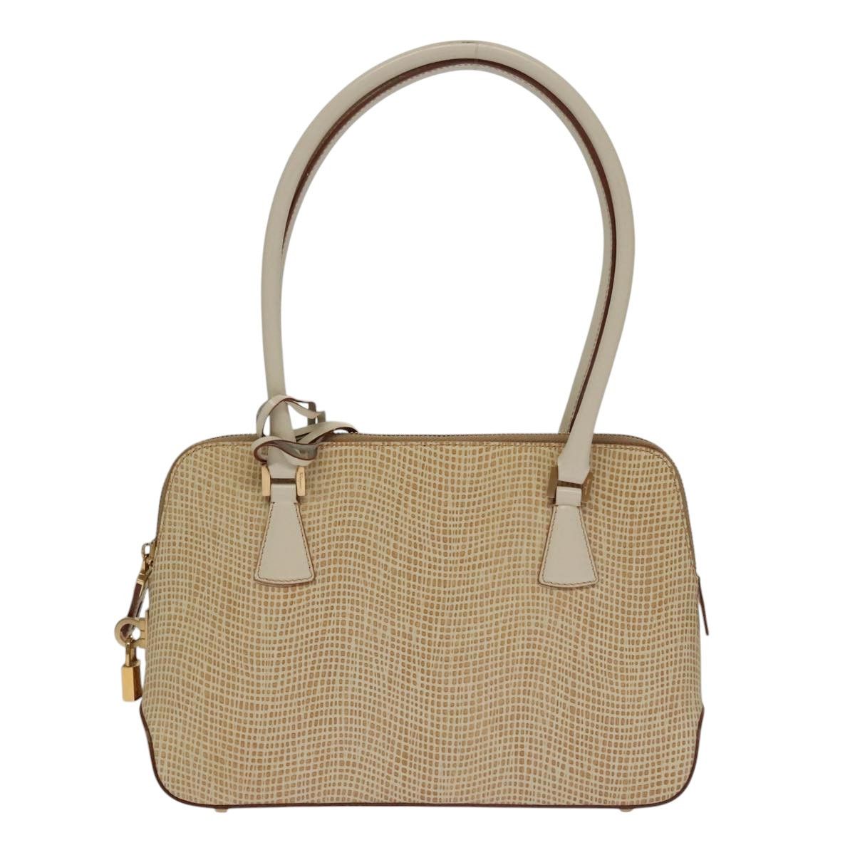 Salvatore Ferragamo Beige Leather Shoulder Bag (Pre-Owned) Size ONE SIZE - 1 Thumbnail
