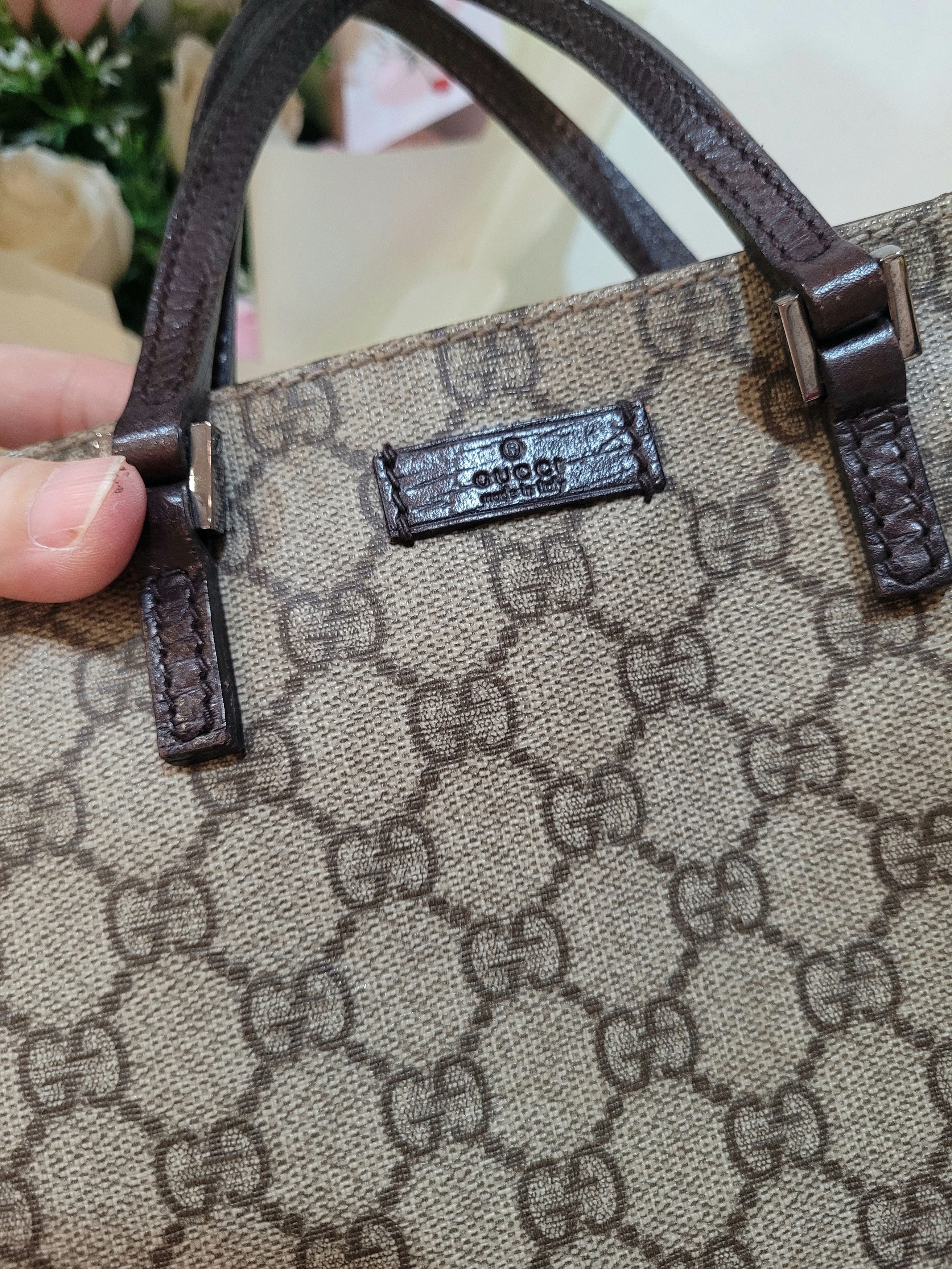 Gucci Gucci GG Supreme Vertical Tote 117551 Size ONE SIZE - 11 Thumbnail