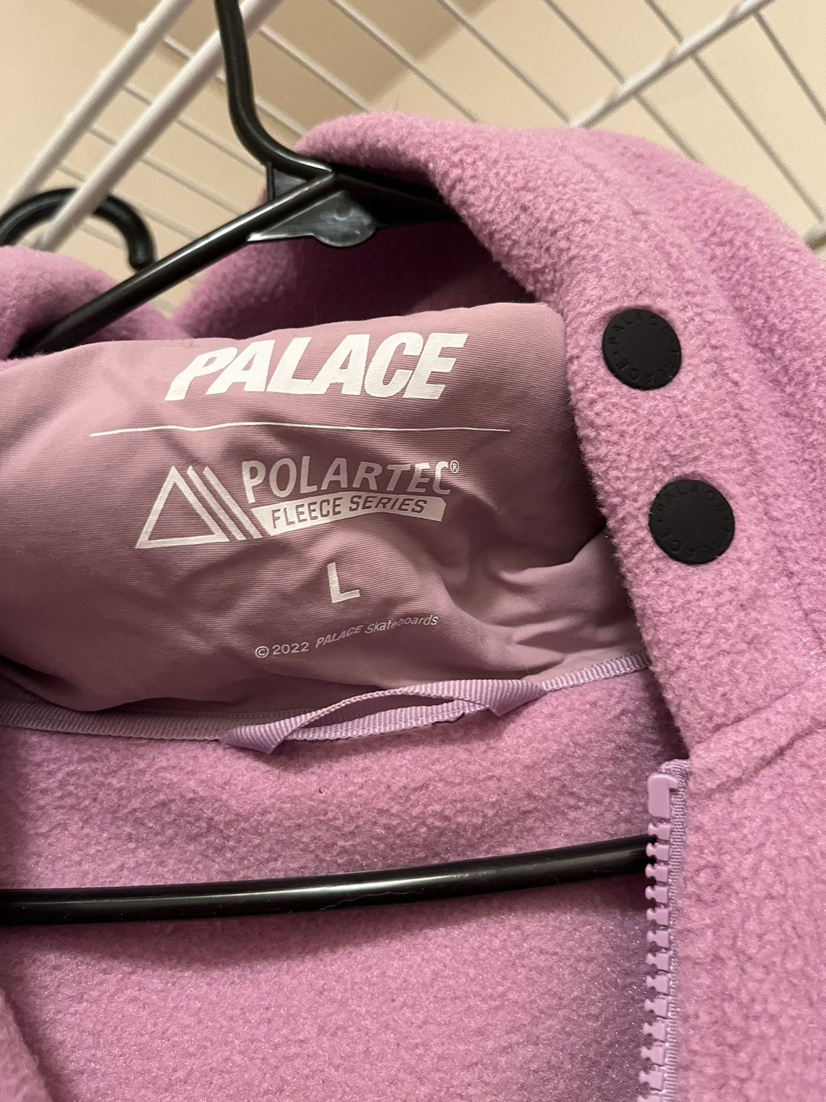 Palace Palace Polartec Hooded Zip Up Jacket Lilac Large Size US L / EU 52-54 / 3 - 3 Thumbnail