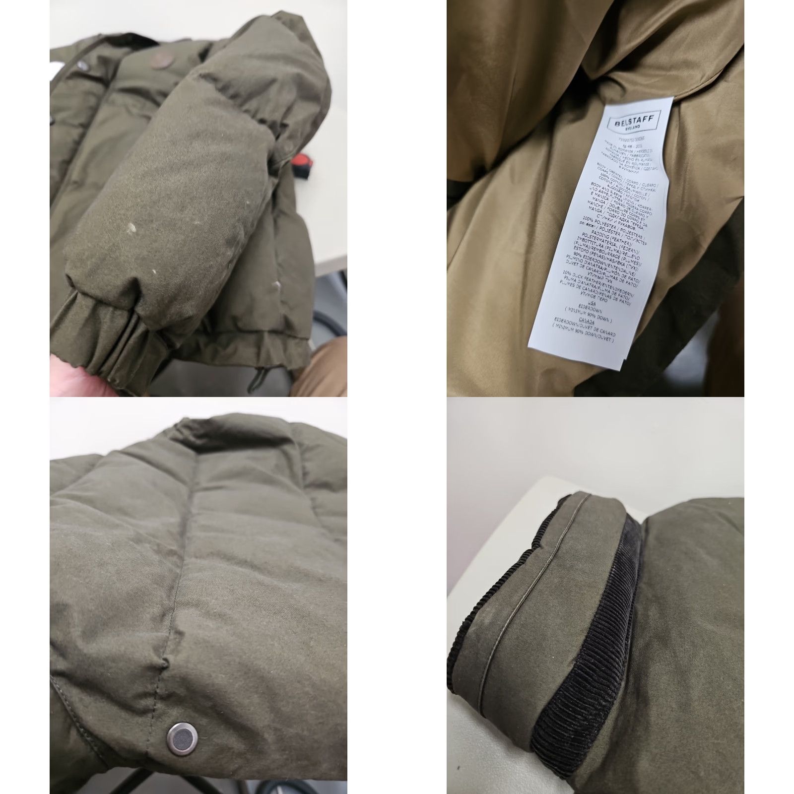 Belstaff VINTAGE Belstaff Jacket Military Puffer Down Green 38 Men Chest 22 Length 26 Size US XXS / EU 40 - 9 Thumbnail