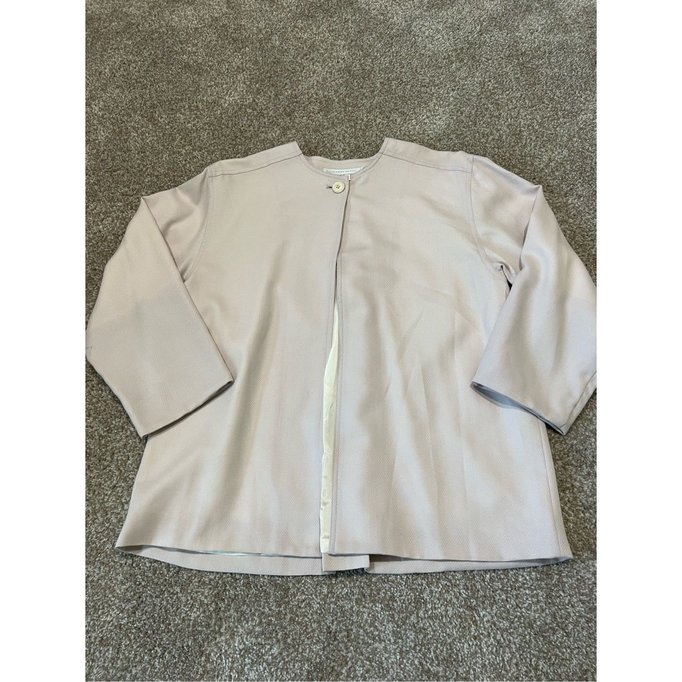 Geoffrey Beene Geoffrey Beene NWT light pink wool cardigan coat oversized s Size M / US 6-8 / IT 42-44 - 6 Thumbnail