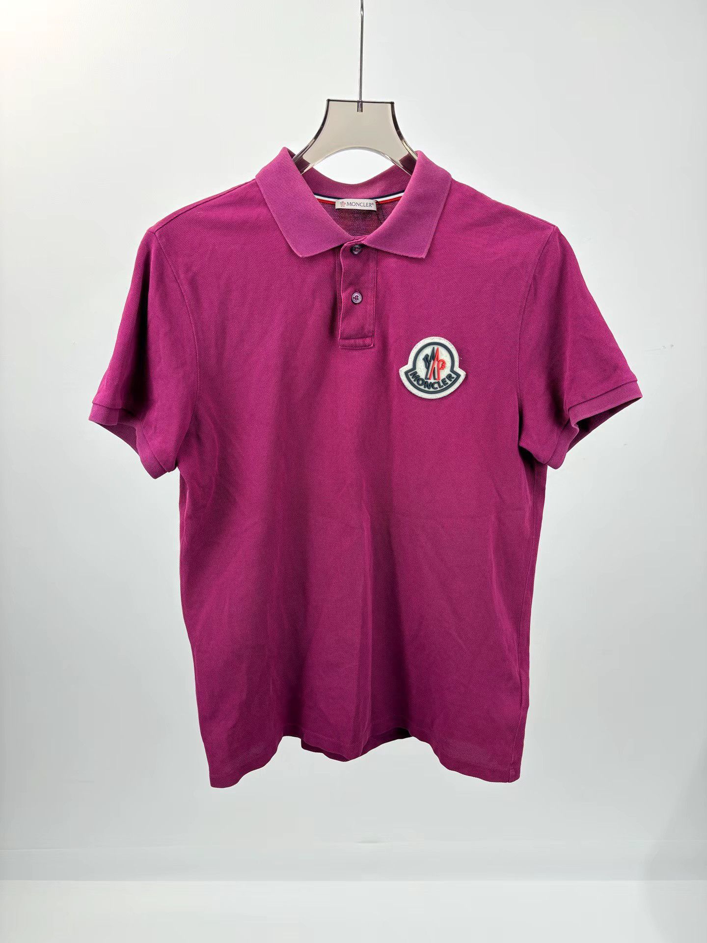 Moncler MONCLER Printed Logo Short Sleeve Polo K1 Size US M / EU 48-50 / 2 - 1 Thumbnail
