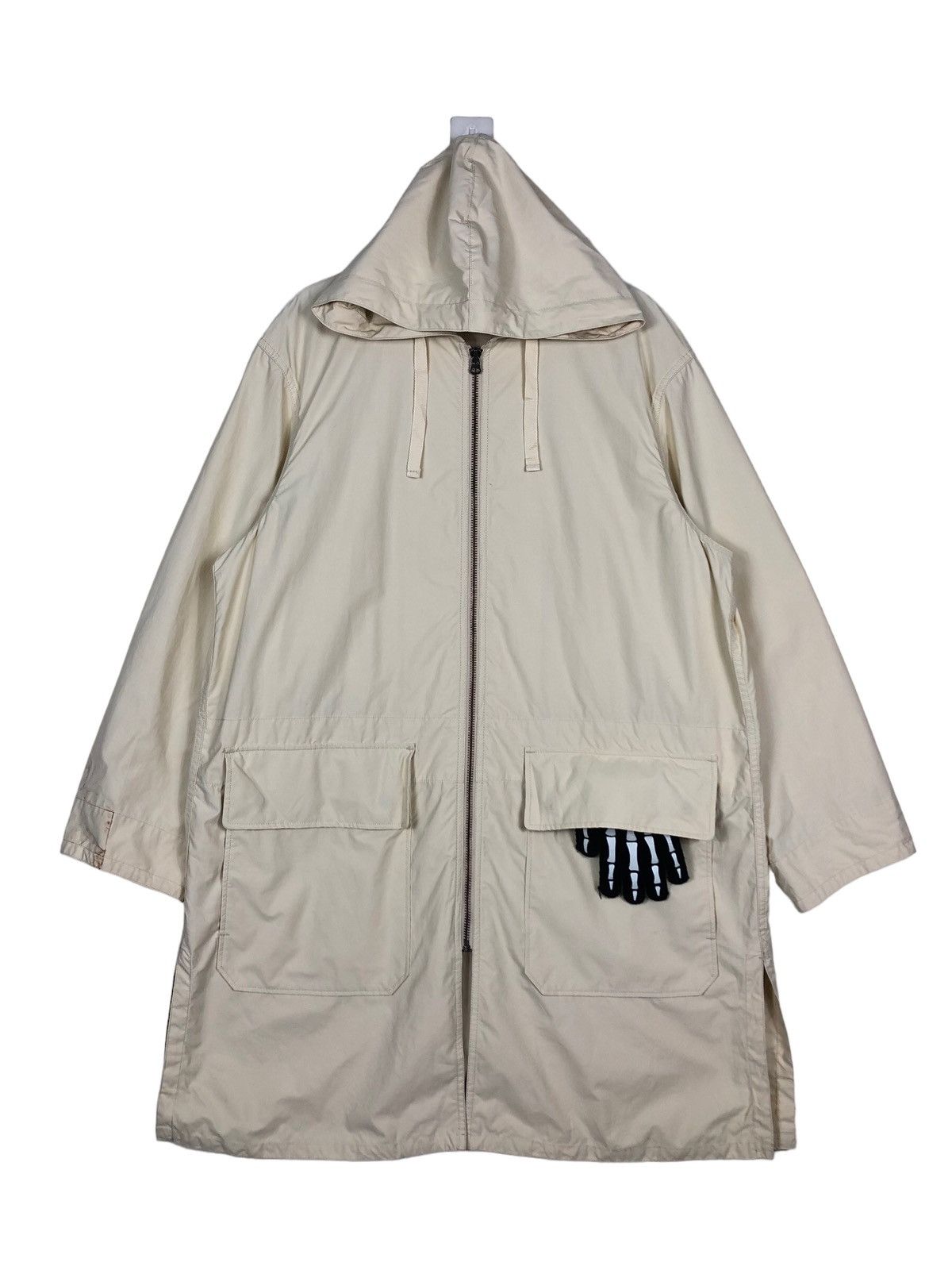 Japanese Brand 🔥Rich Brown Cream - Long Fly Coats Jacket Uniqlo Undercover Size US L / EU 52-54 / 3 - 1 Thumbnail
