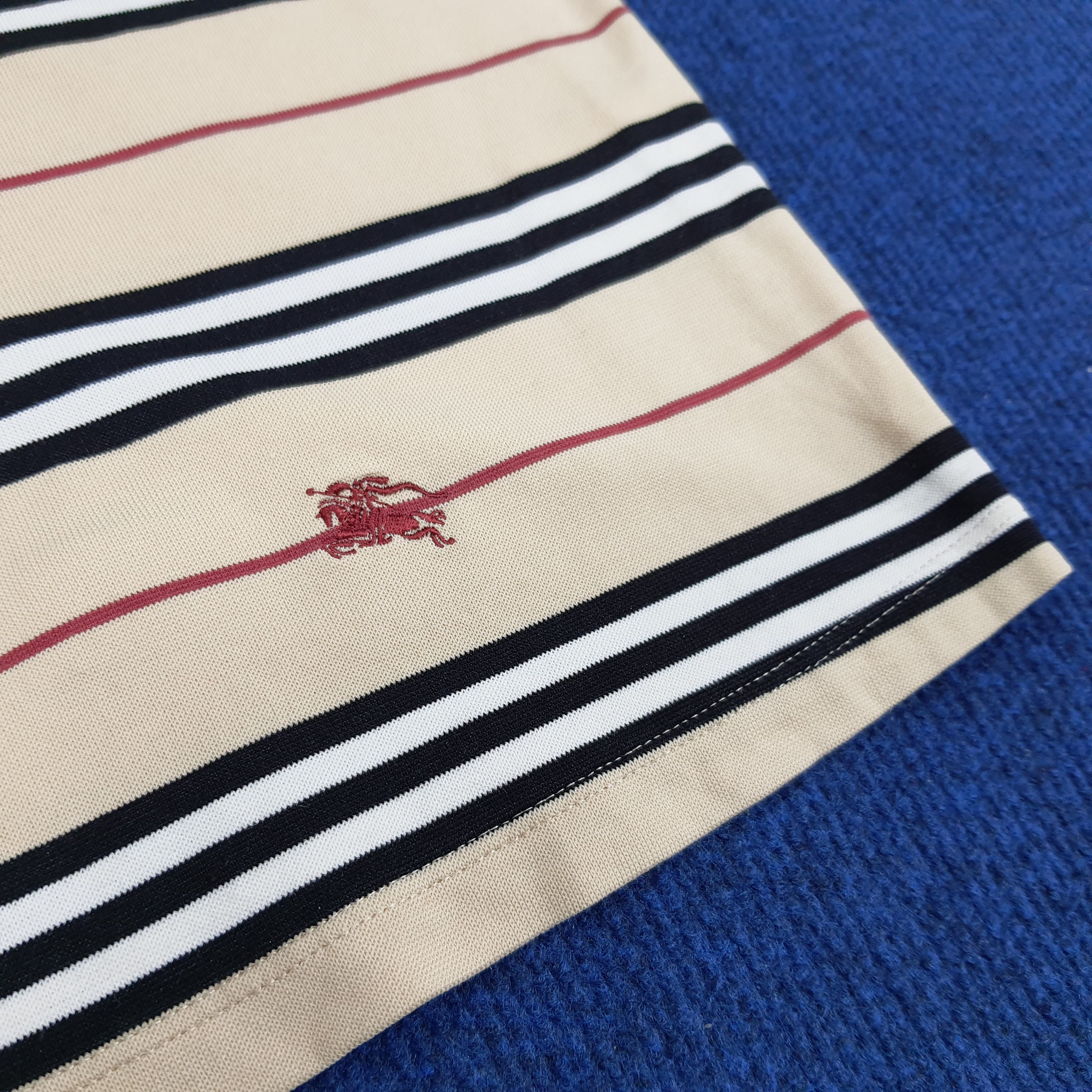 Burberry × Vintage Vintage Burberry London Striped Tshirt Size M / US 6-8 / IT 42-44 - 3 Thumbnail
