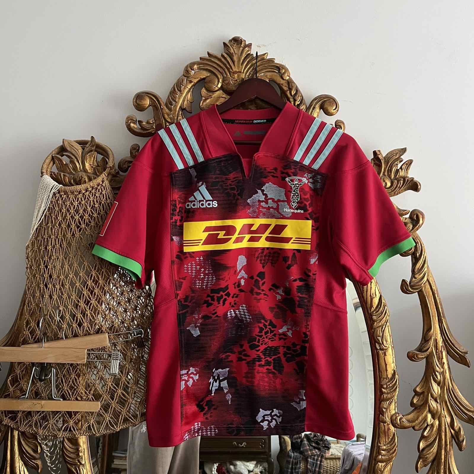 Adidas ADIDAS HARLEQUINS RUGBY UNION JERSEY 2017-2018 MEN'S SZ L Size US L / EU 52-54 / 3 - 1 Thumbnail