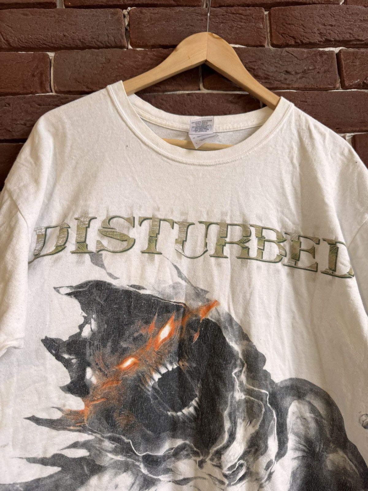 Band Tees Vintage 00s Disturbed Asylum Metal Band Tee White L Size US L / EU 52-54 / 3 - 4 Thumbnail