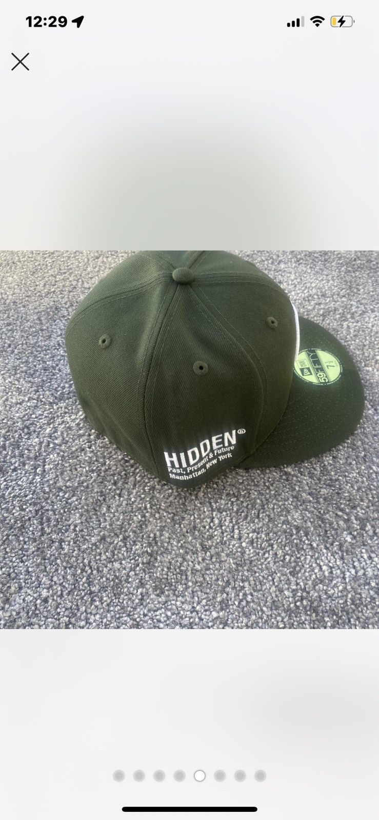 HIDDEN Hidden NYX New Era 59 Fifty Fitted Hat Green Size 7 1/2 Size ONE SIZE - 8 Thumbnail