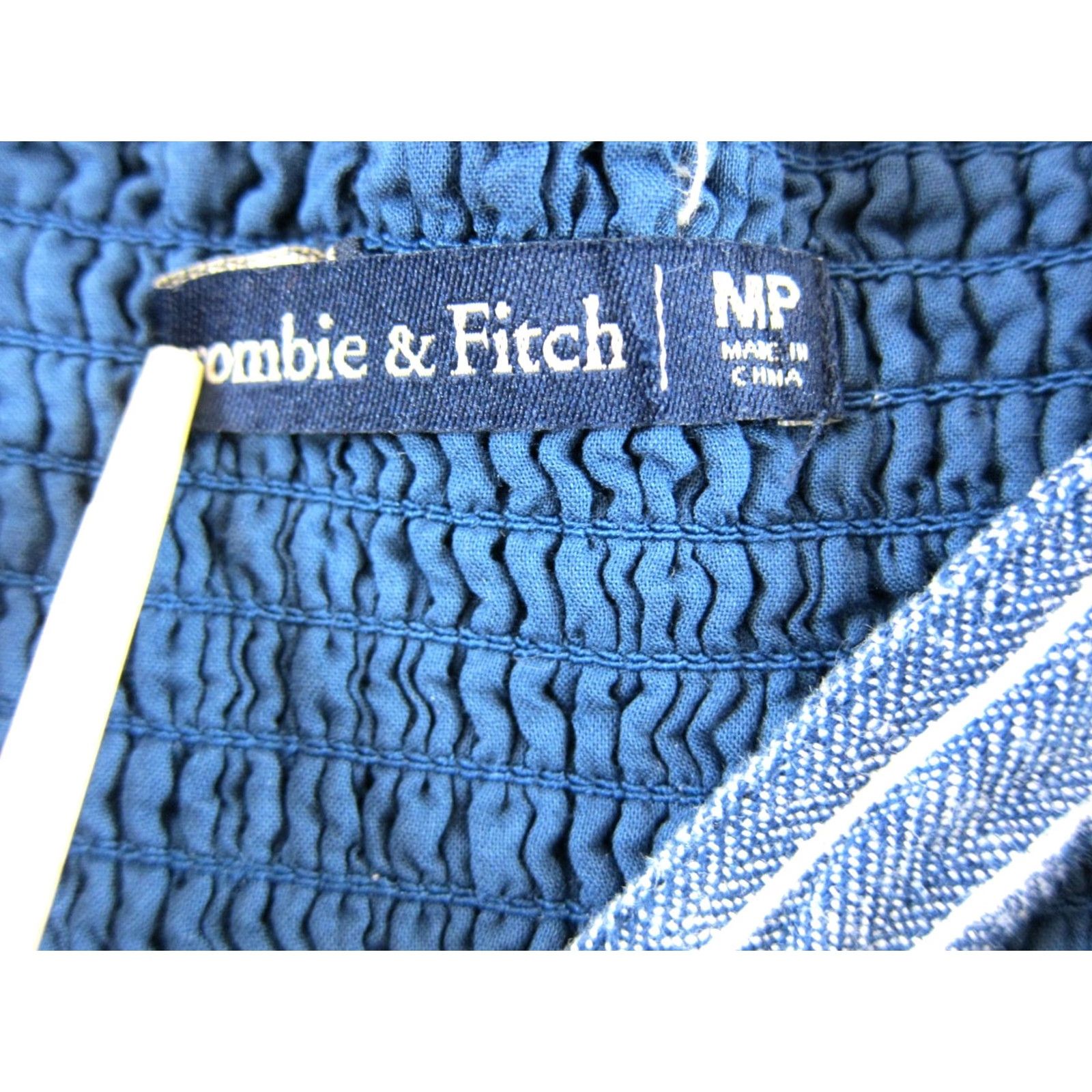Abercrombie & Fitch Abercrombie & Fitch Blue White Stripe Linen Cotton Pocket Jumpsuit Woman MP Size 32" / US 10 / IT 46 - 3 Thumbnail