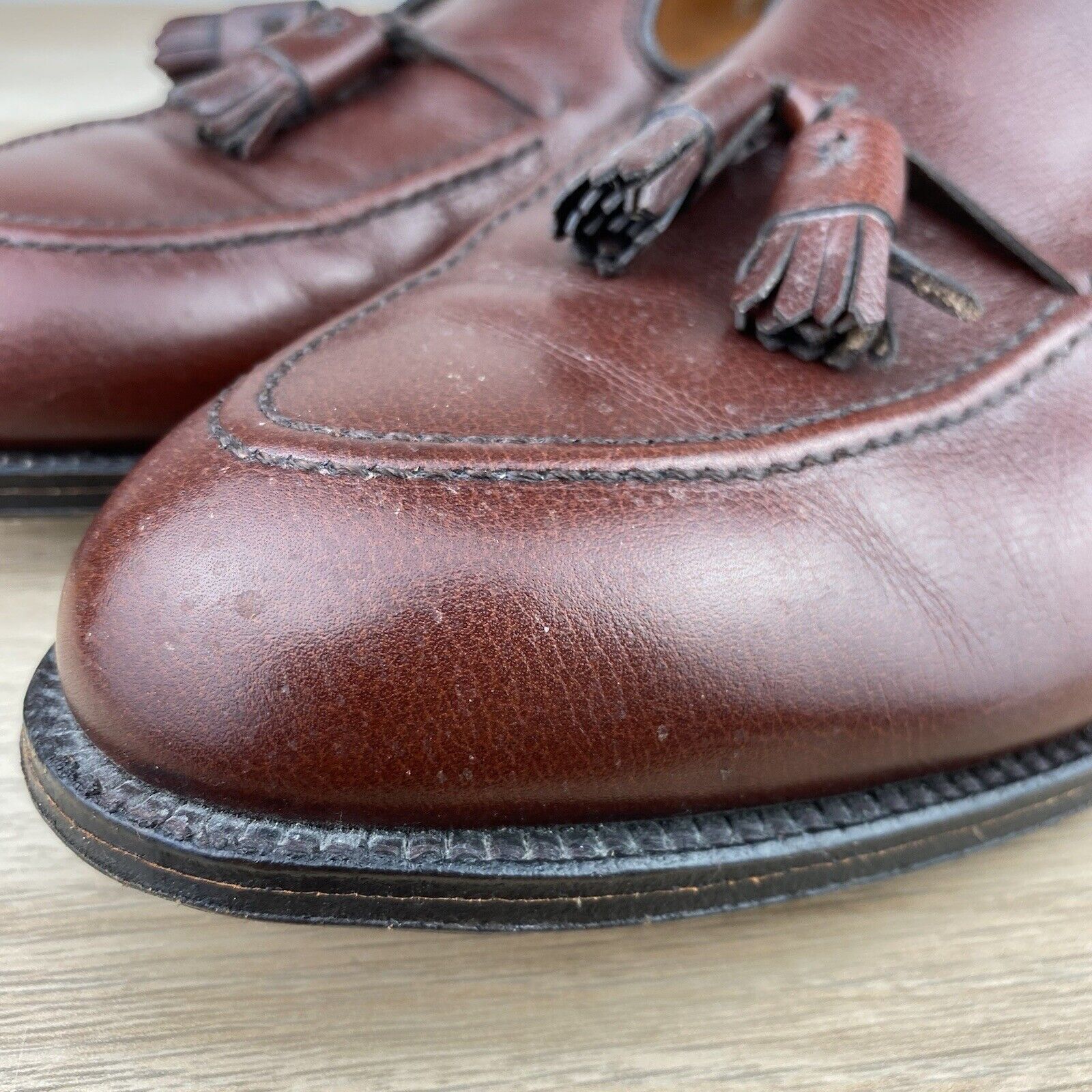 Alden Vintage Alden 668 Eljoy Tassel Slip On Loafer Leather 11.5 Size US 11.5 / EU 44-45 - 16 Thumbnail