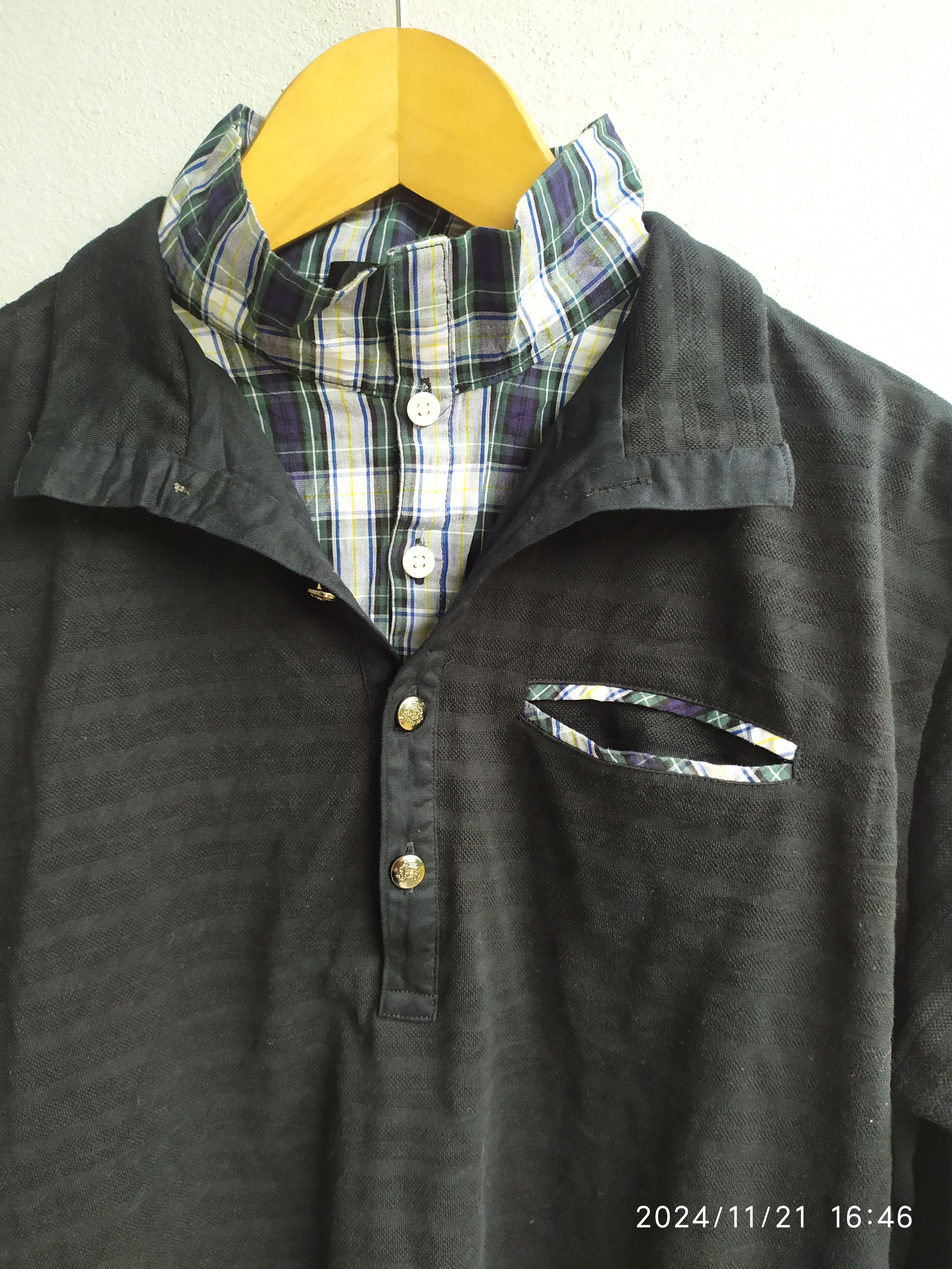 If Six Was Nine × Japanese Brand × KMRii Gothic Long sleeve Nota Bene Double Layer Size US L / EU 52-54 / 3 - 3 Thumbnail