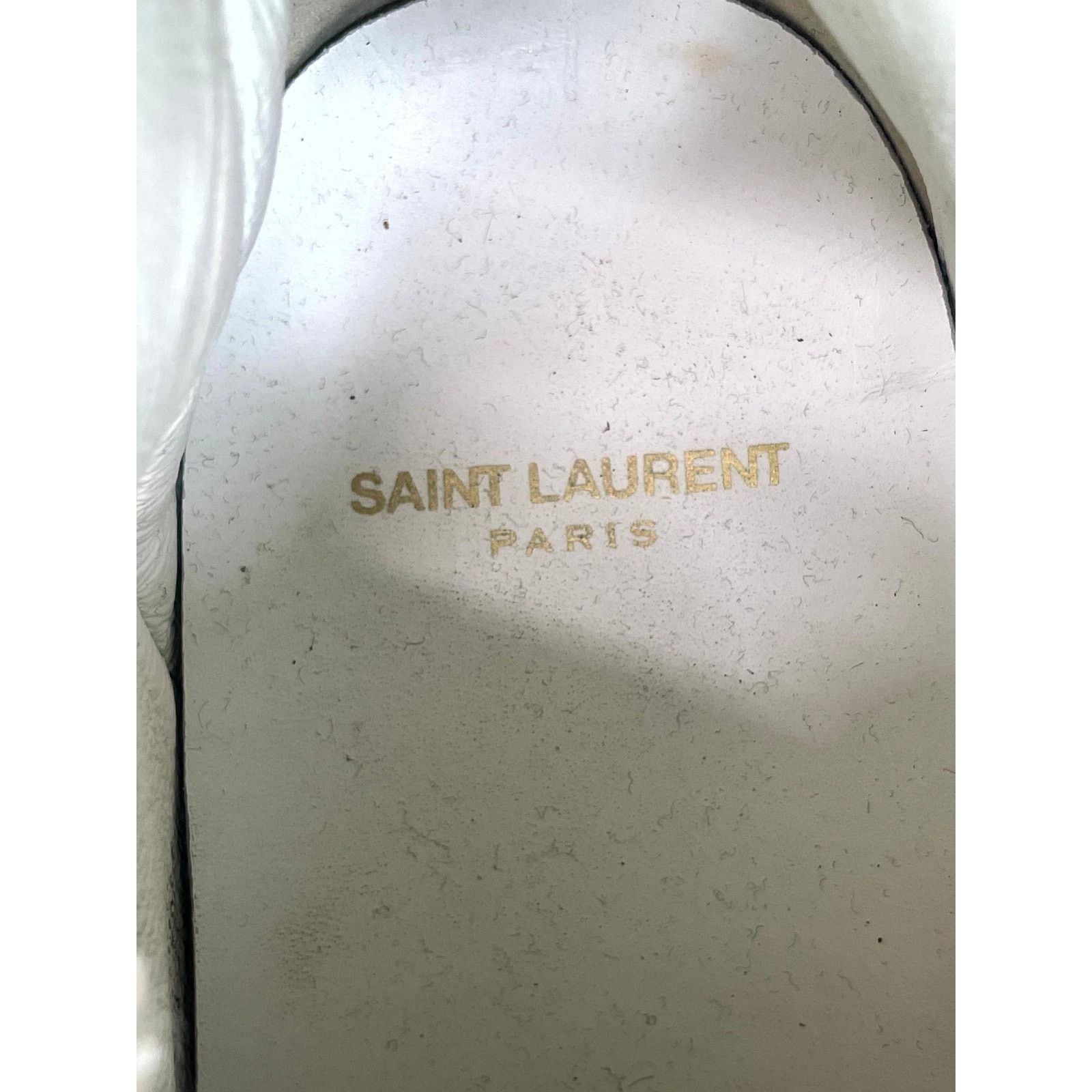 Saint Laurent Paris YSL Tan Hi White Sneakers Size US 9 / IT 39 - 7 Thumbnail