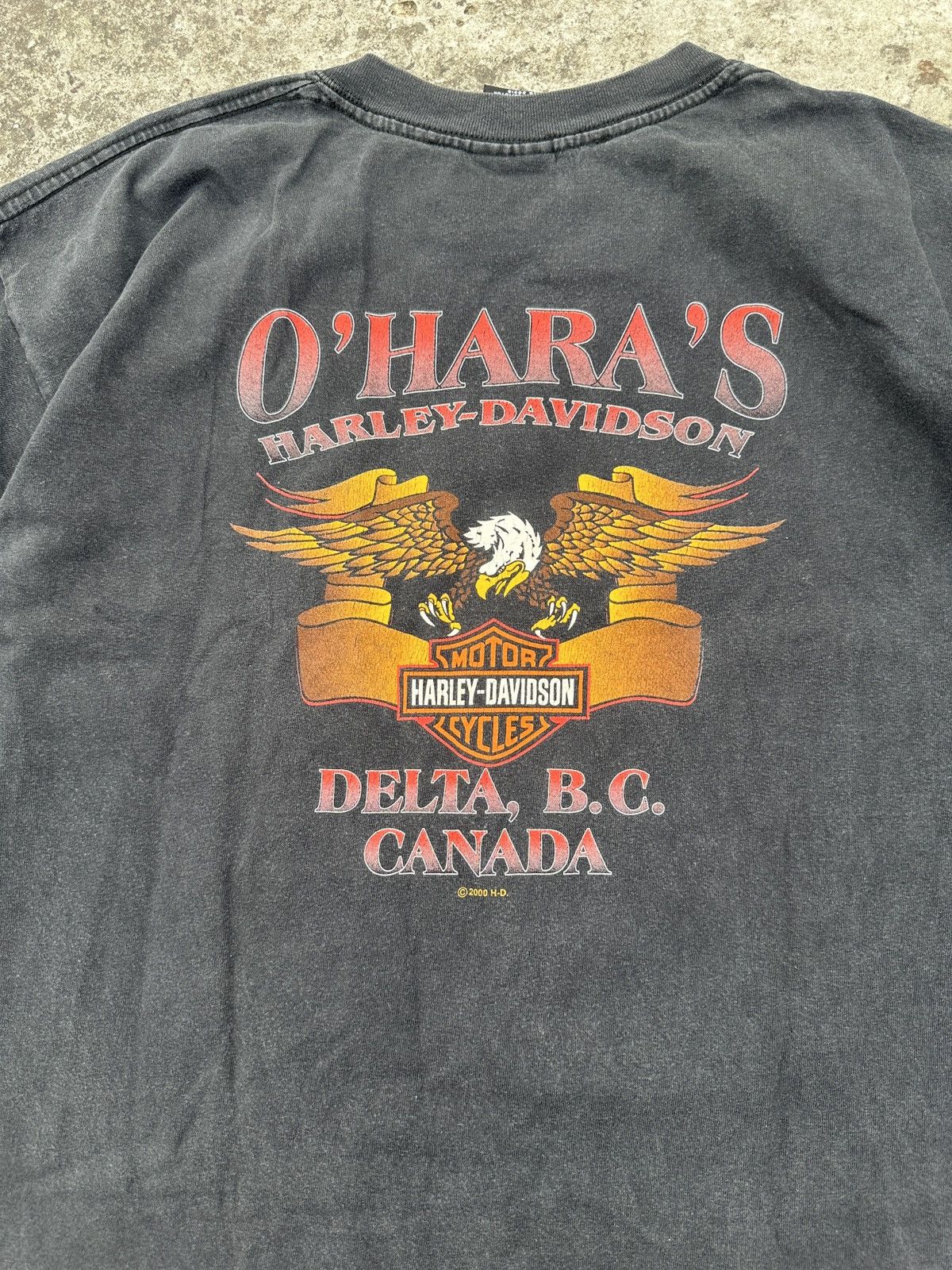 Harley Davidson × Vintage Vintage Harley Davidson O’hara’s Delta Logo 2000 Rare XL Size US XL / EU 56 / 4 - 7 Thumbnail