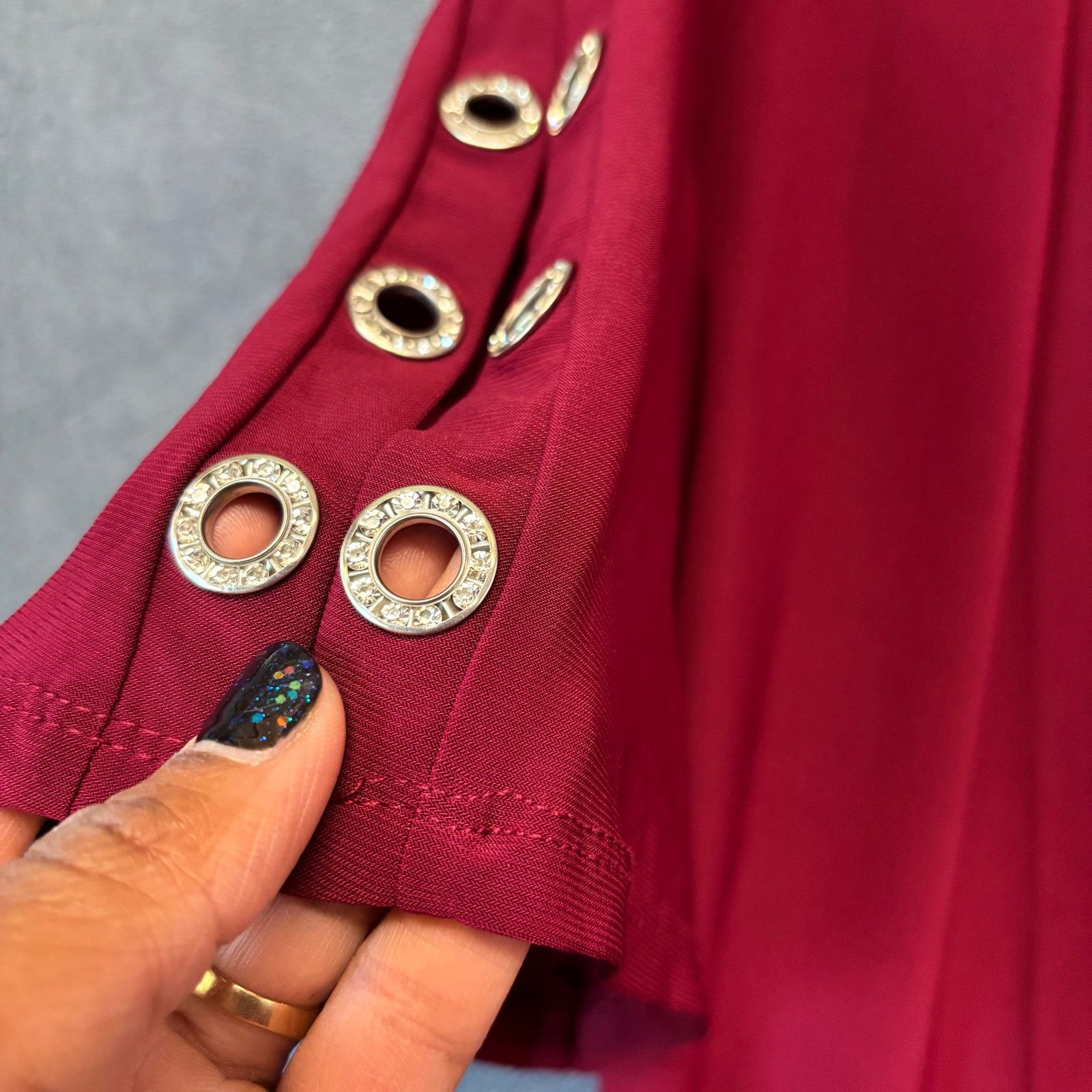 Other PerSeption Concept Diva Blouse Crystal Studded Peek a Boo Size XL / US 12-14 / IT 48-50 - 9 Thumbnail