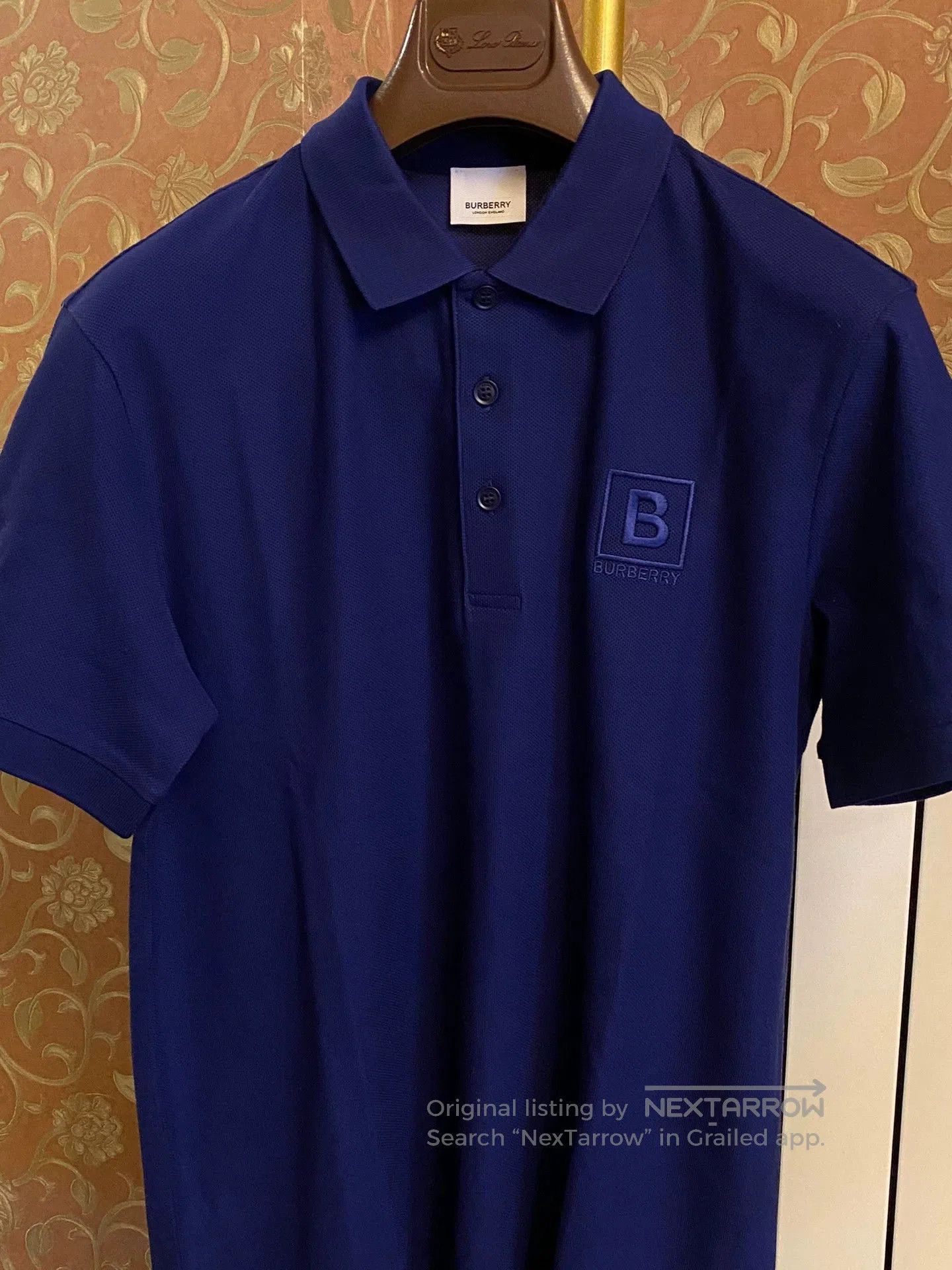 Burberry Blue Short Sleeve Polo Shirt Size M. Size US M / EU 48-50 / 2 - 2 Thumbnail
