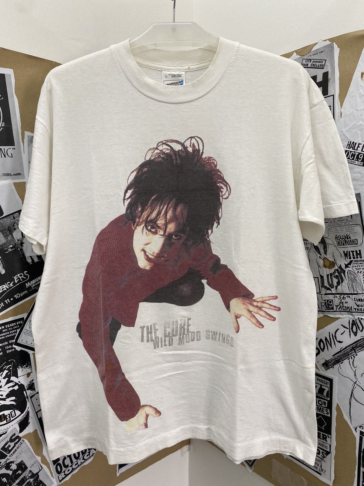 Band Tees × The Cure × Vintage Vintage Rare The Cure Band Shirt Size US L / EU 52-54 / 3 - 1 Thumbnail